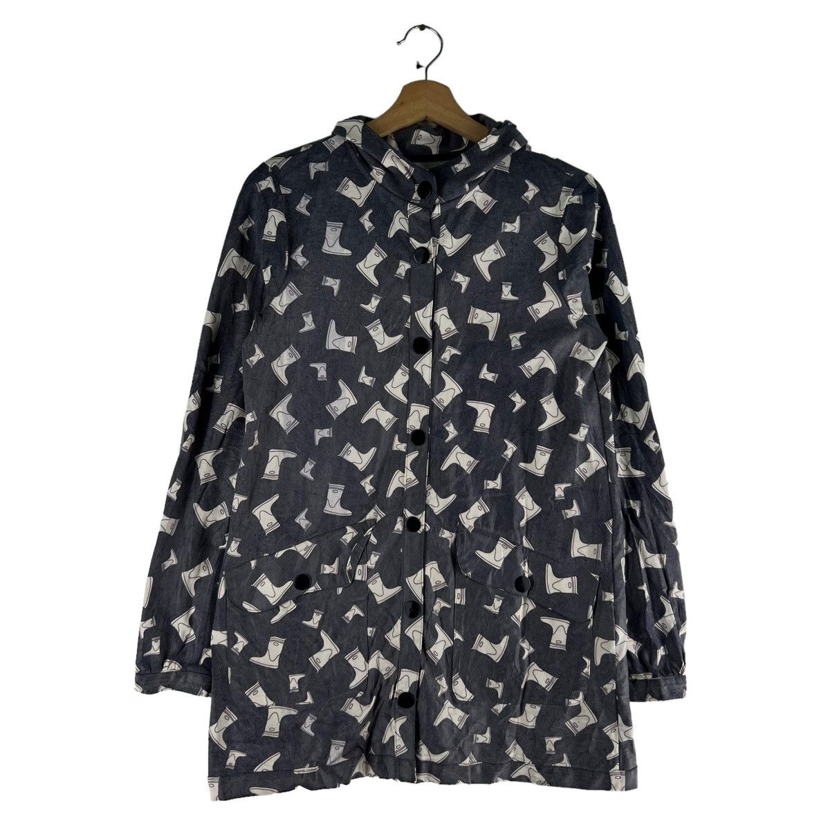 Japanese Brand 🔥Rare Zipper Jacket Over Print Shoes Trafaluc Portugal Size US M / EU 48-50 / 2 - 1 Thumbnail