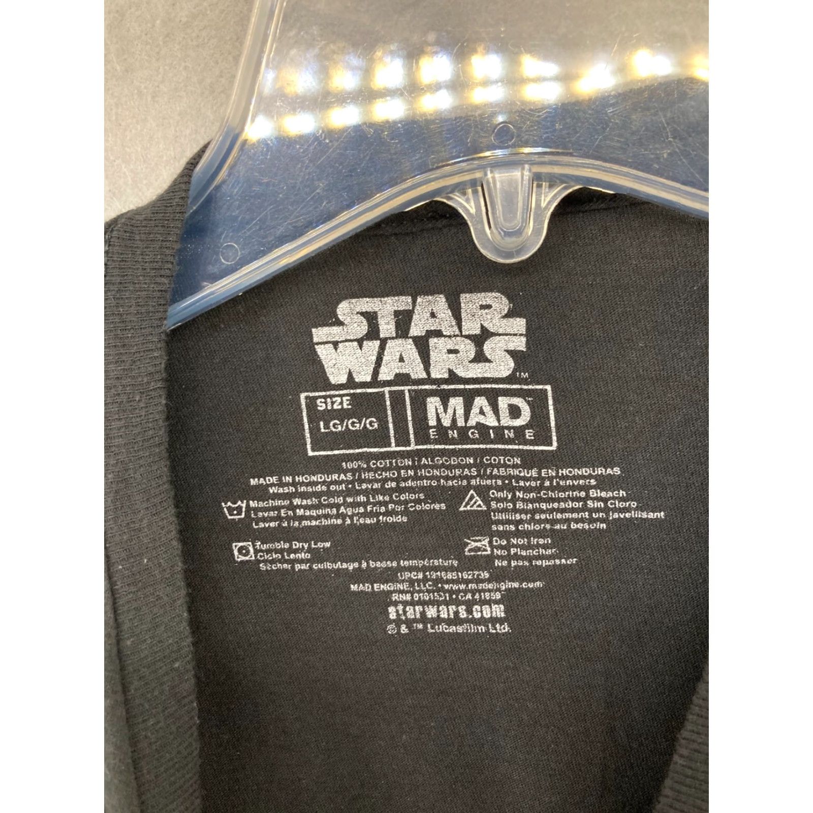 Star Wars Star Wars Mens T-Shirt L Black Death Star This Is My Happy Place Size US L / EU 52-54 / 3 - 5 Thumbnail