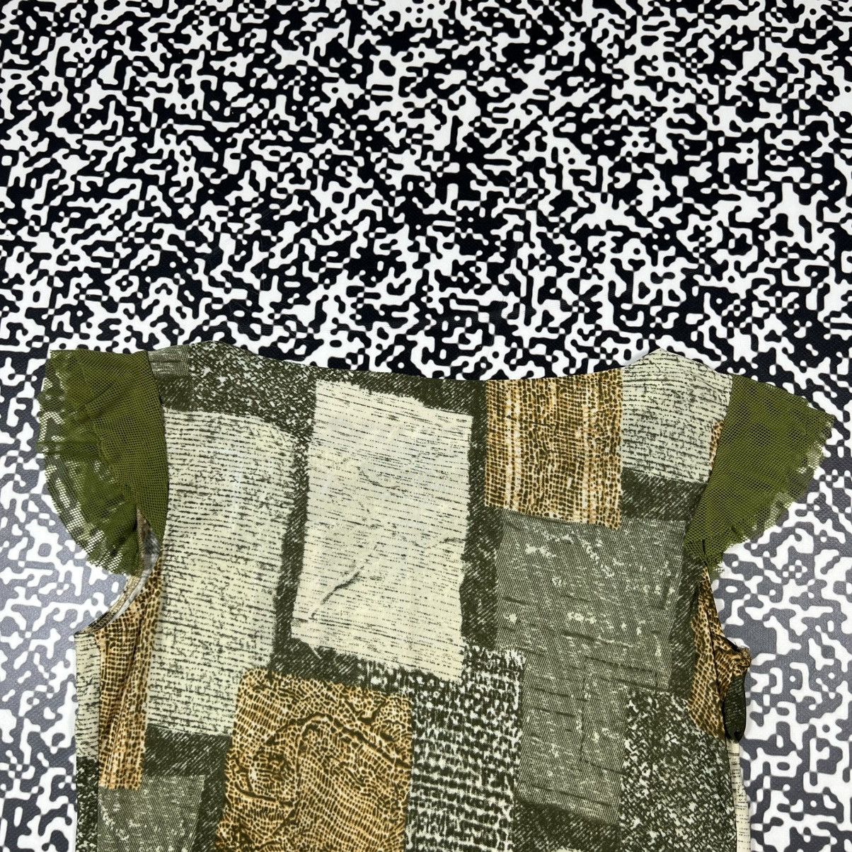 Japanese Brand Vintage Y2K Japanese Mesh Retro Patchwork Style Tank Top Tee Size XL / US 12-14 / IT 48-50 - 11 Thumbnail