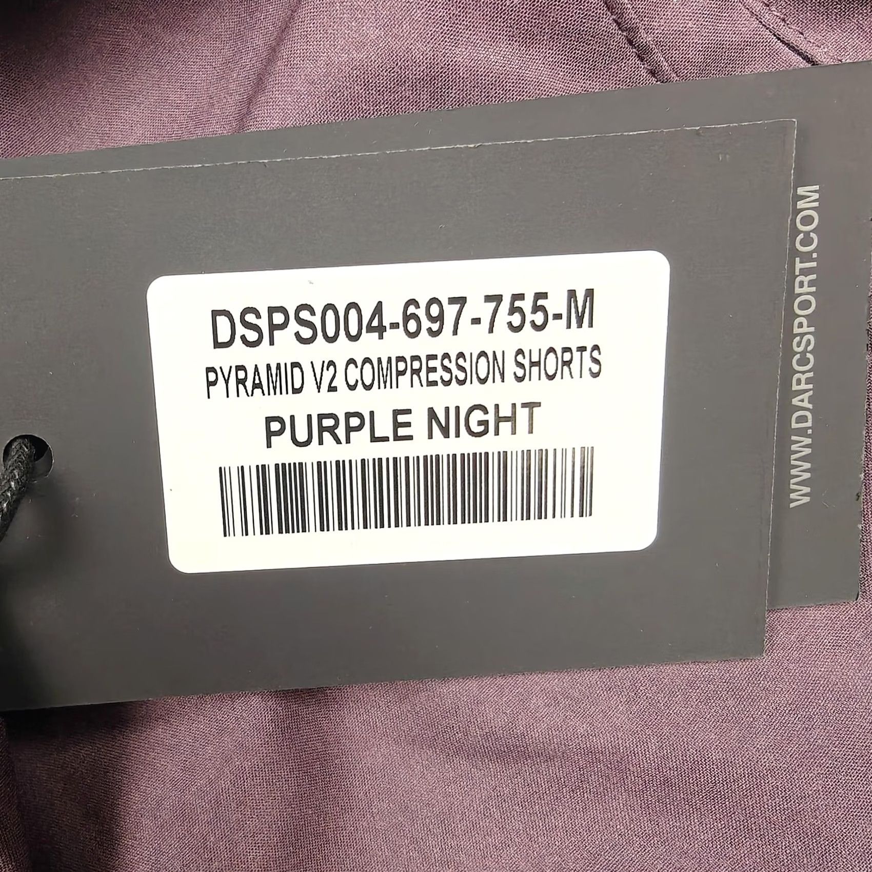 Darc Sport Darc Sport Compression Shorts Mens Medium Purple Pyramid V2 Wolves Lined New Size US 31 - 7 Thumbnail
