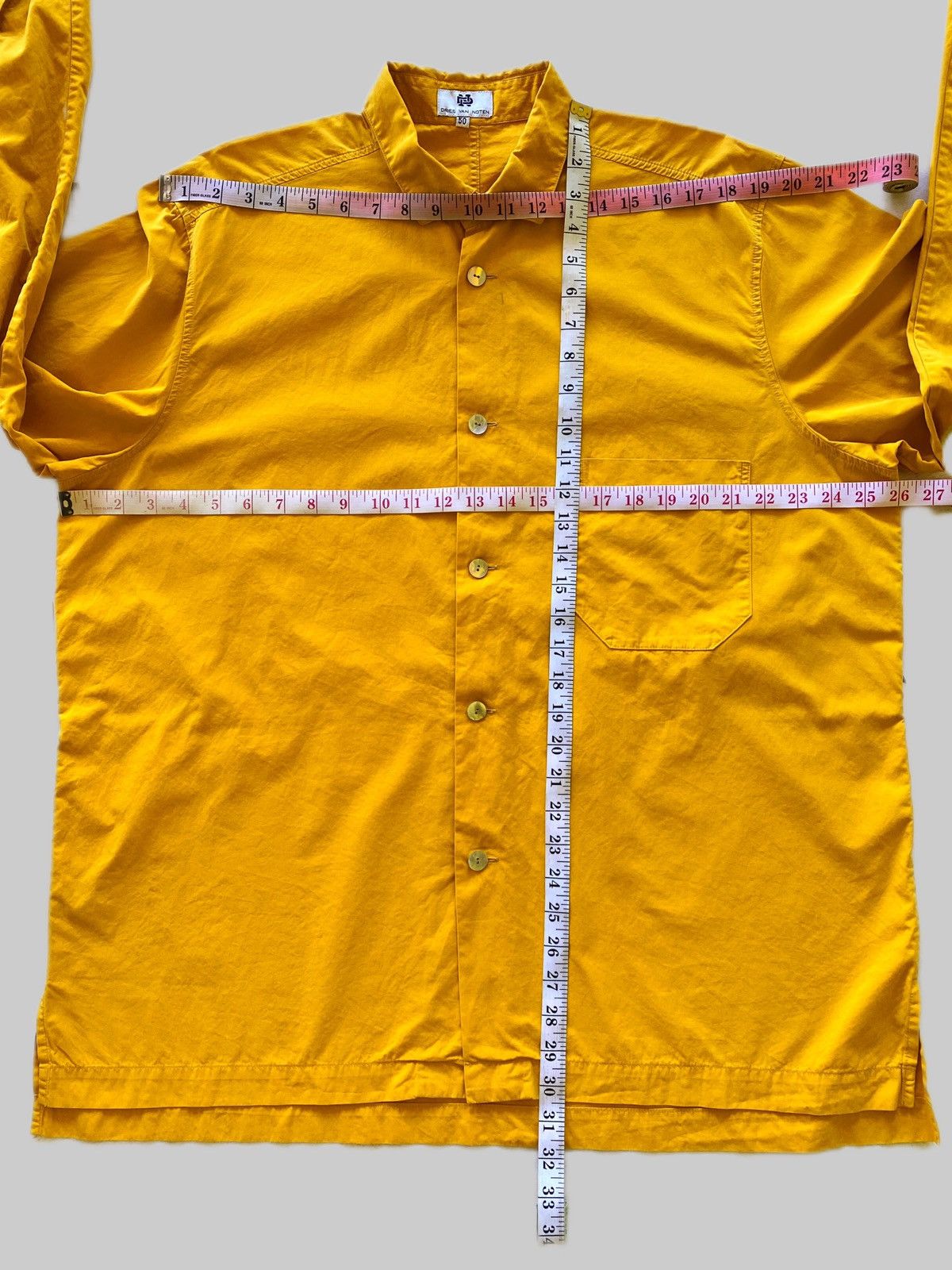 Dries Van Noten QUICK SALE❗️ Dries Van Noten Classic Mustard Oversized Shirt Size US L / EU 52-54 / 3 - 5 Thumbnail