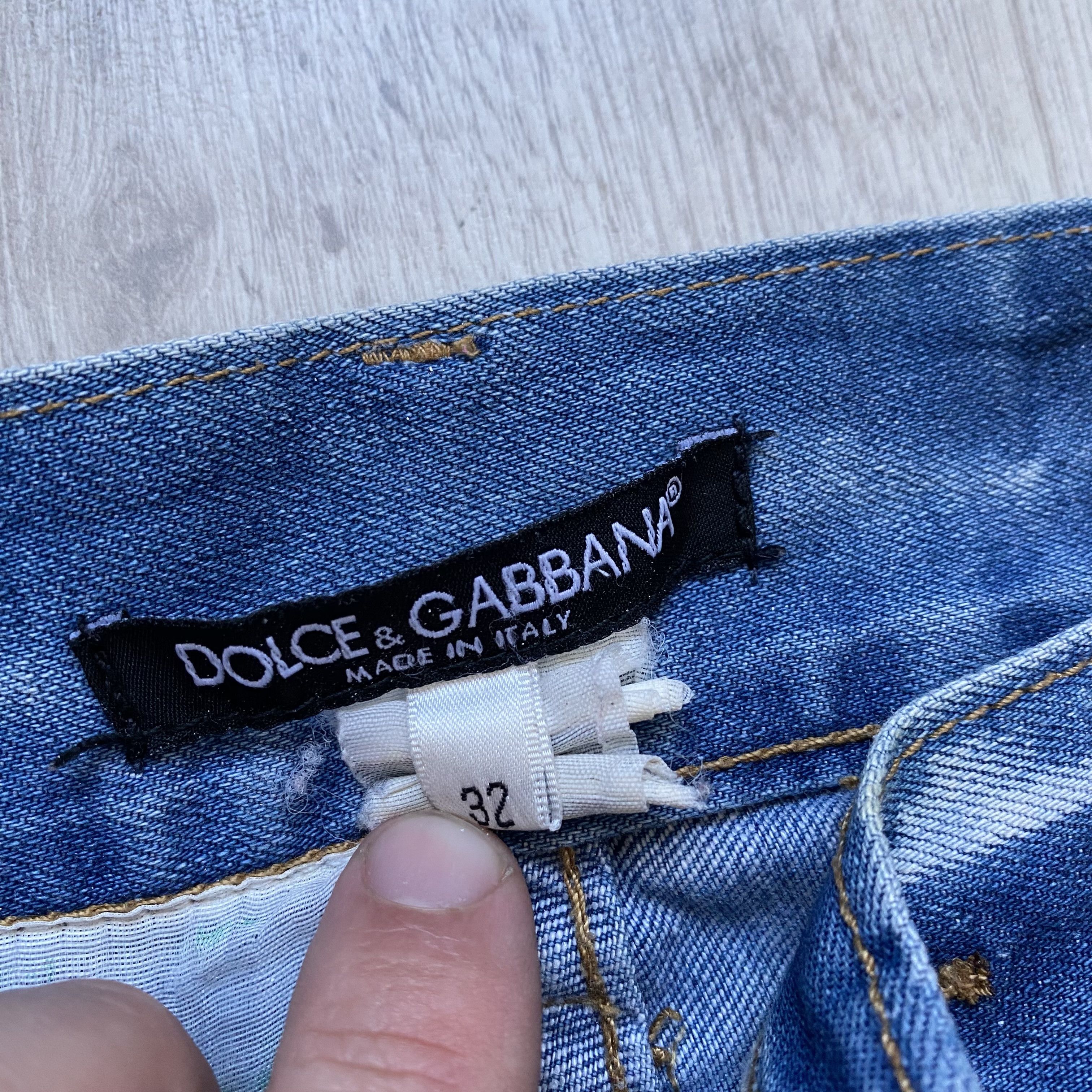 Dolce & Gabbana 👖Vintage 2000s Dolce Gabbana jeans slim Distressed Y2K Size US 32 / EU 48 - 7 Thumbnail