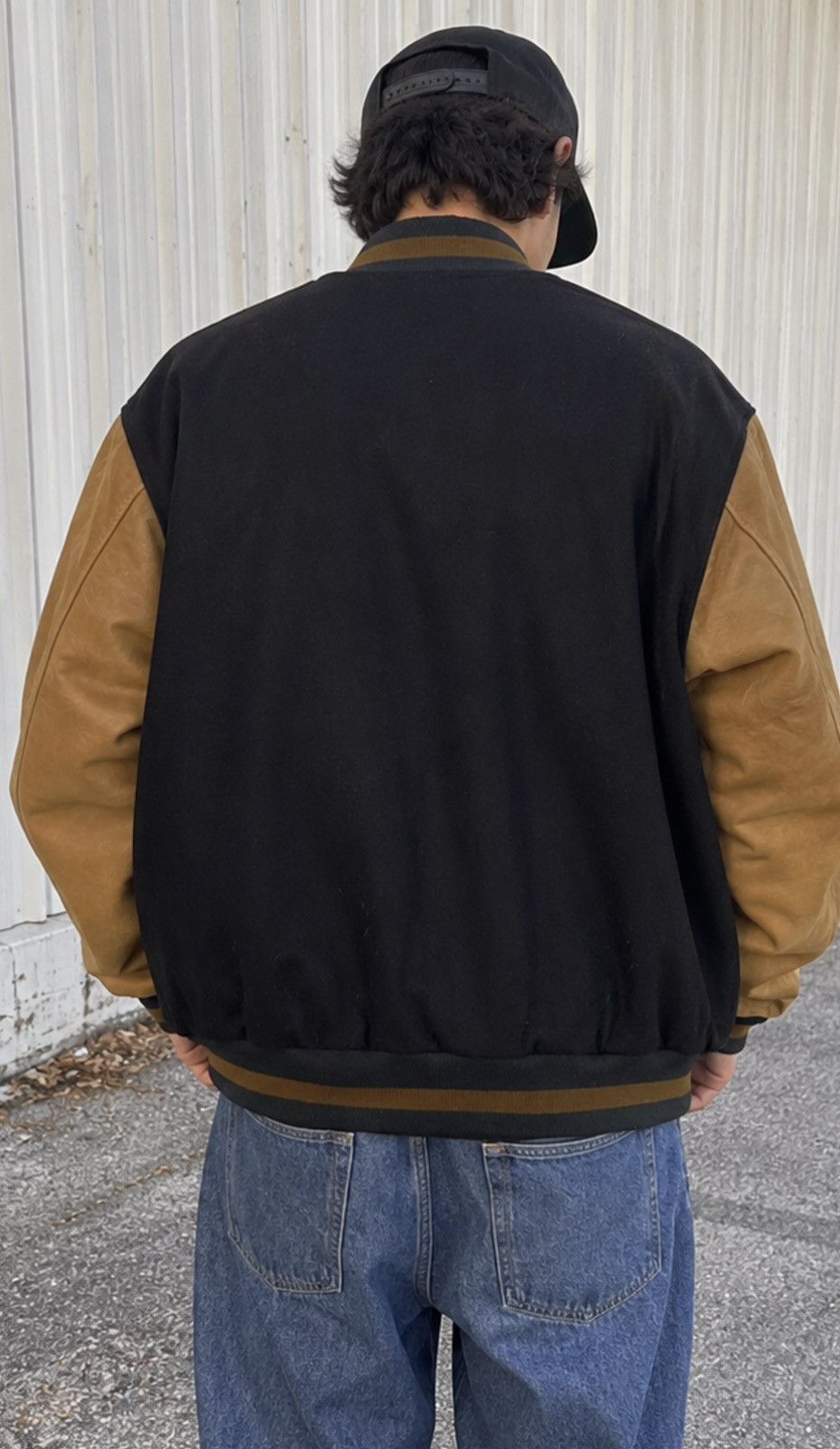 Other Vintage 90s Identity Golden Eagle Jacket Men L Wool Leather Size US L / EU 52-54 / 3 - 2 Thumbnail