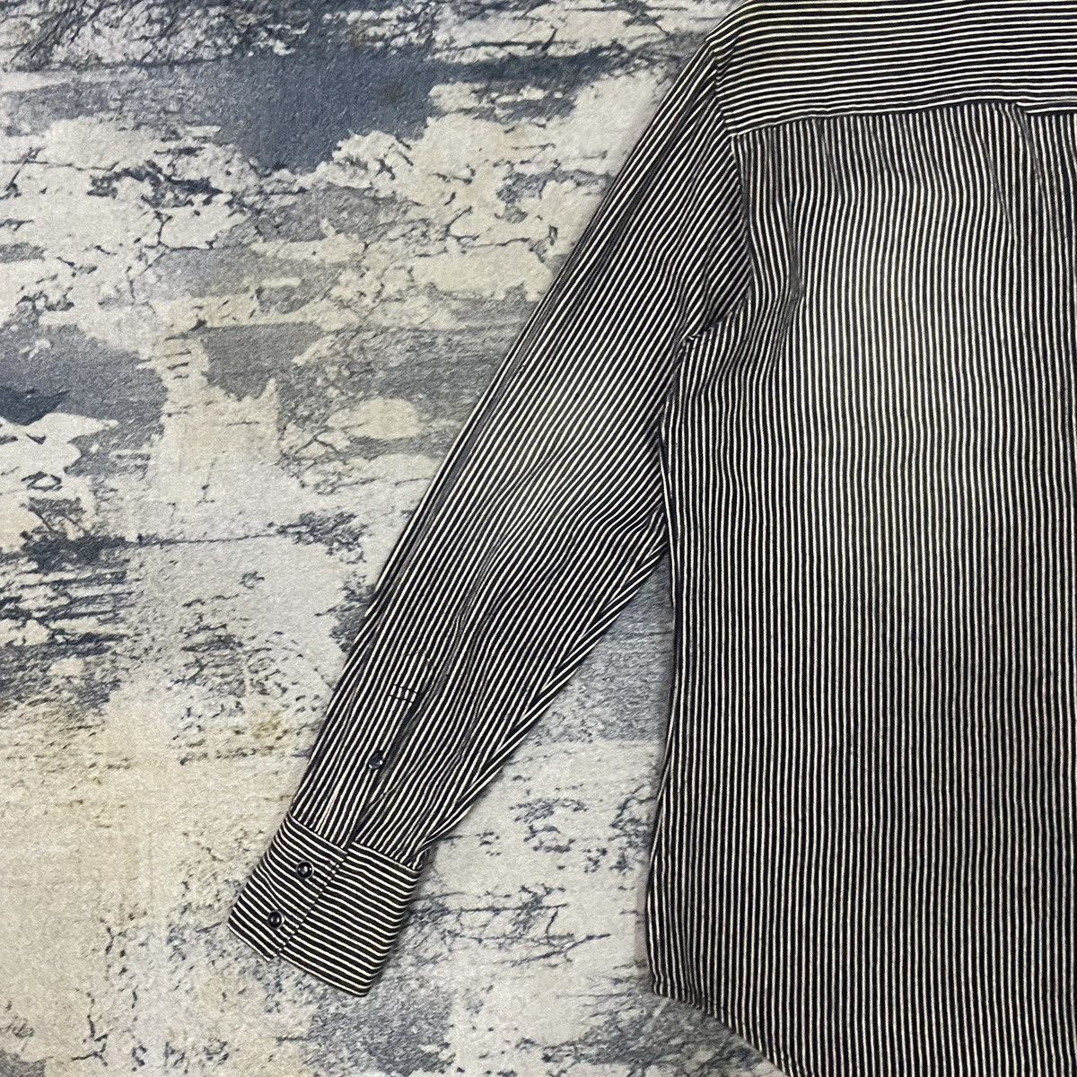 Japanese Brand × semanticdesign Vintage Sematic Design Hickory Stripes Button Up Size M / US 6-8 / IT 42-44 - 11 Thumbnail
