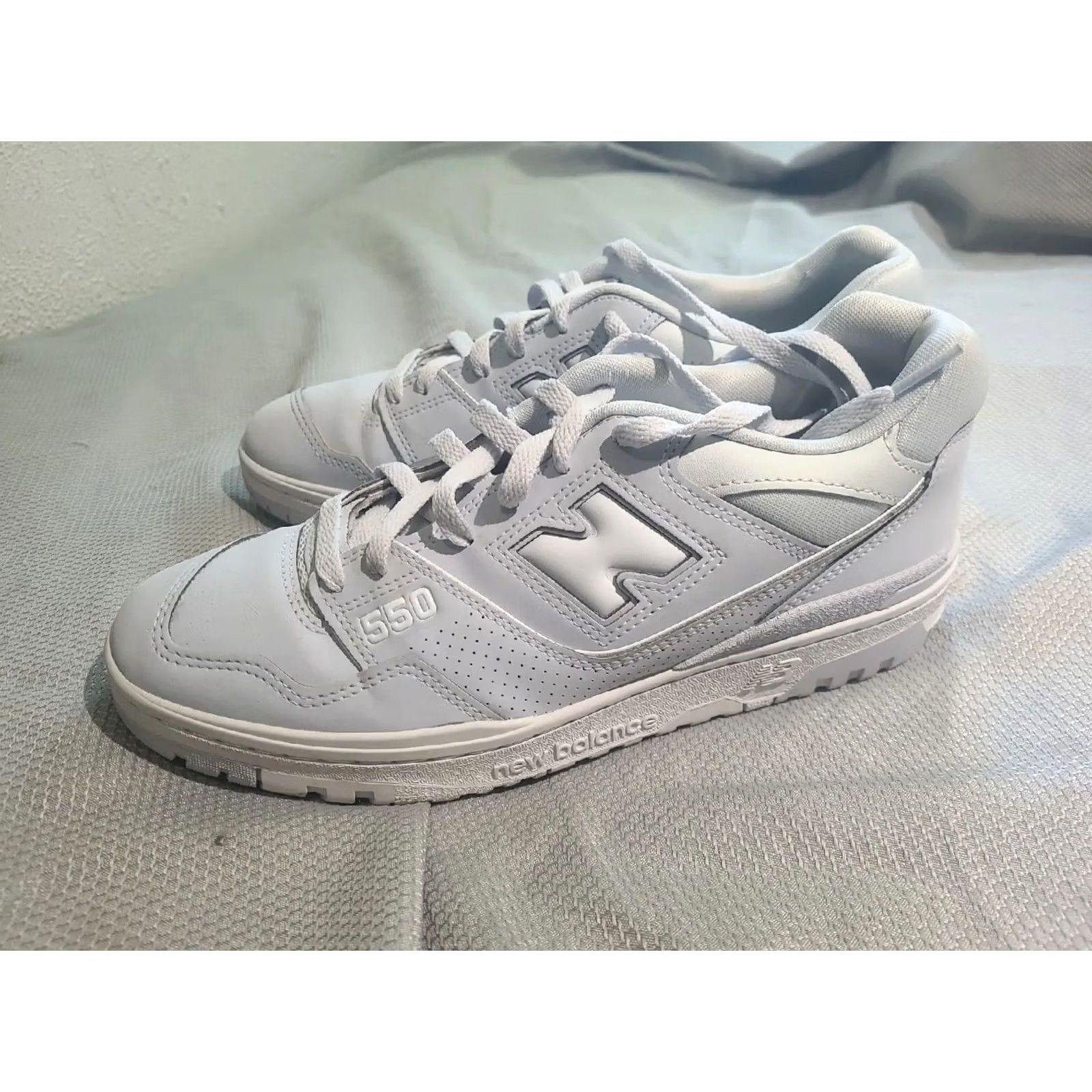 New Balance New Balance 550 Mens Sneaker BB550HSB Leather Granite Gray Blue 9.5 Casual Athletic Shoes Street Style Mens Size US 10 / EU 43 - 5 Thumbnail