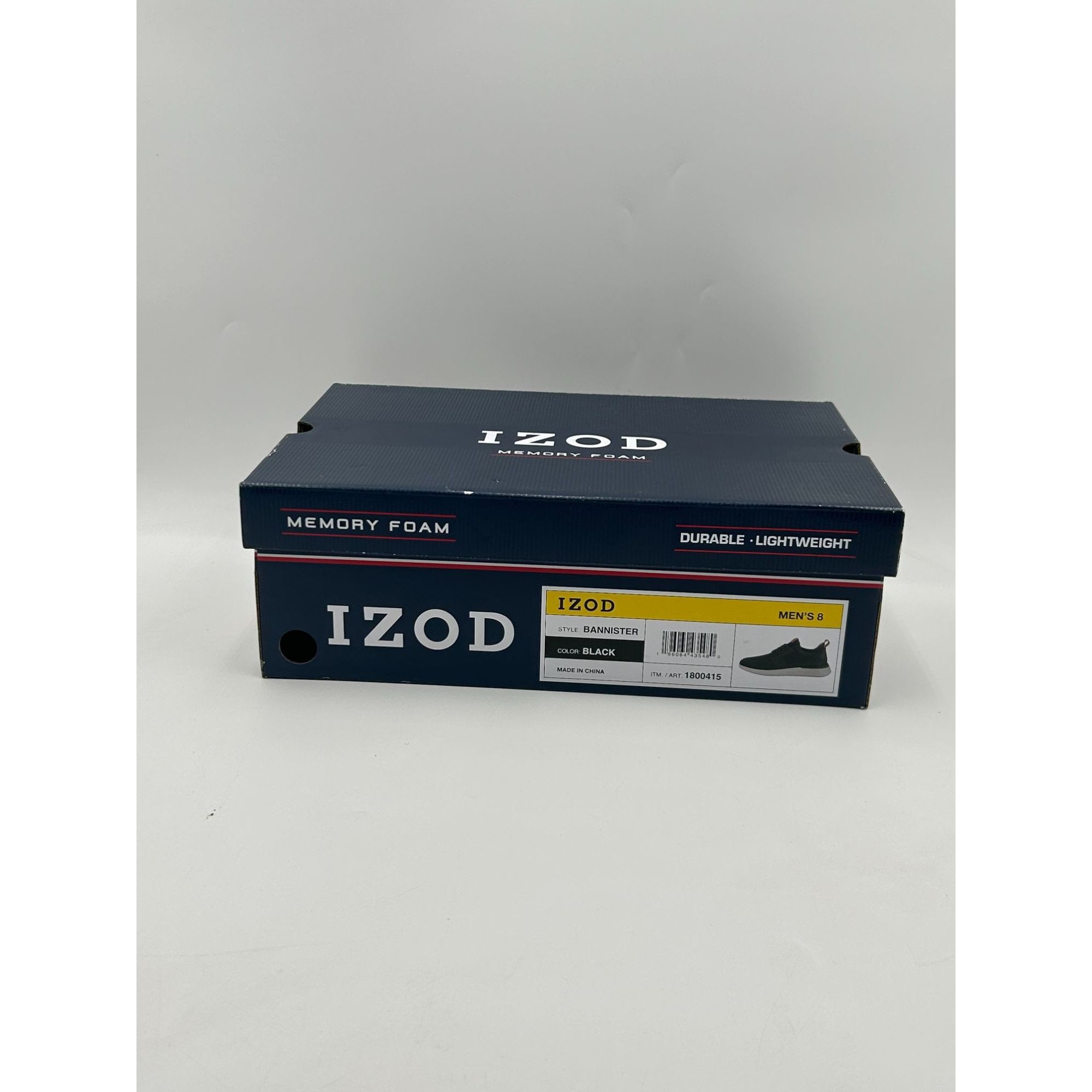 Other IZOD Bannister Sneakers Men’s Size 8 Black Knit Lightweight Size US 8 / EU 41 - 8 Thumbnail