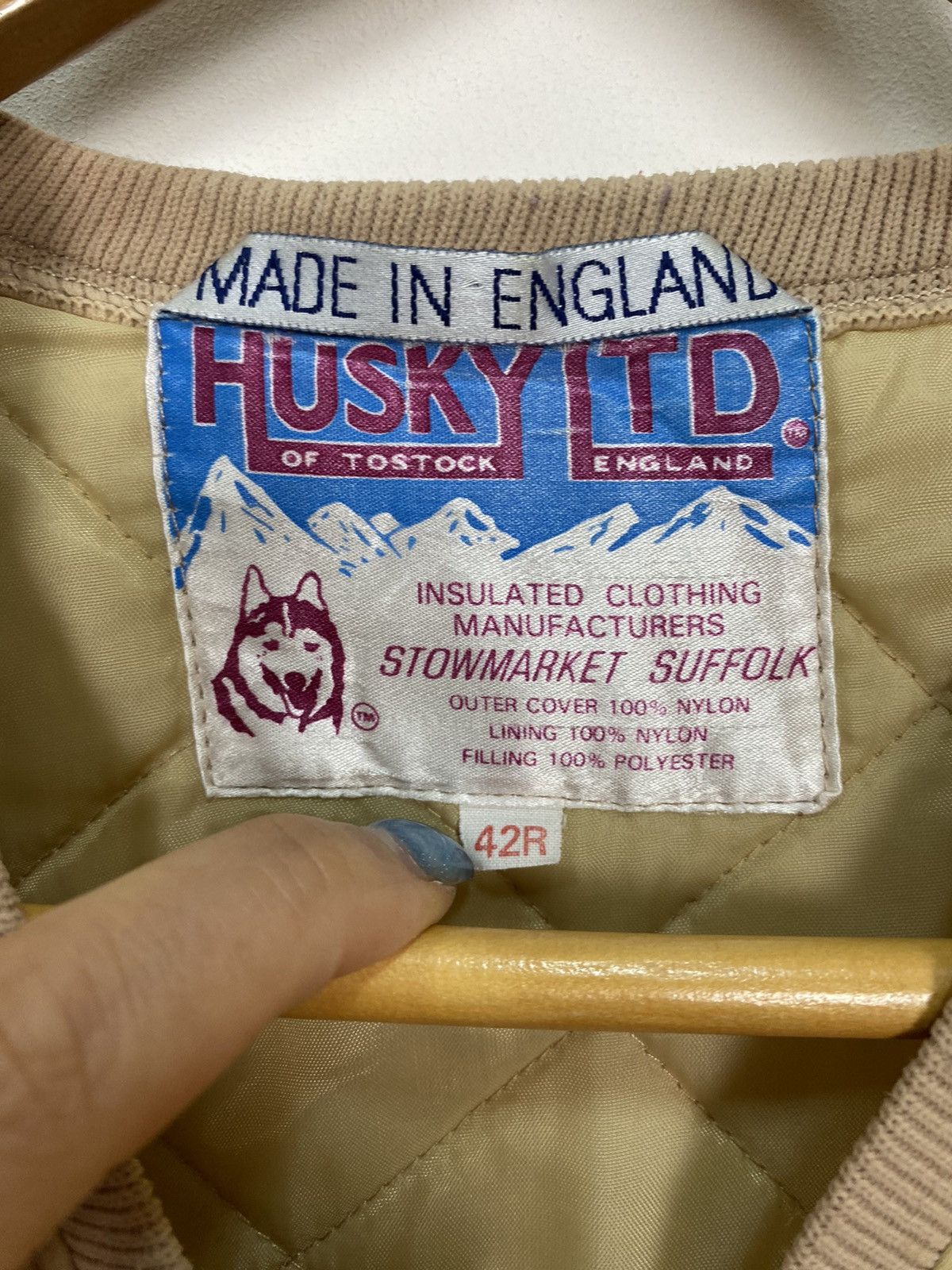 Vintage Husky of Tostock England 42R Women’s Quilted Vest Jacket Top Size L / US 10 / IT 46 - 3 Thumbnail