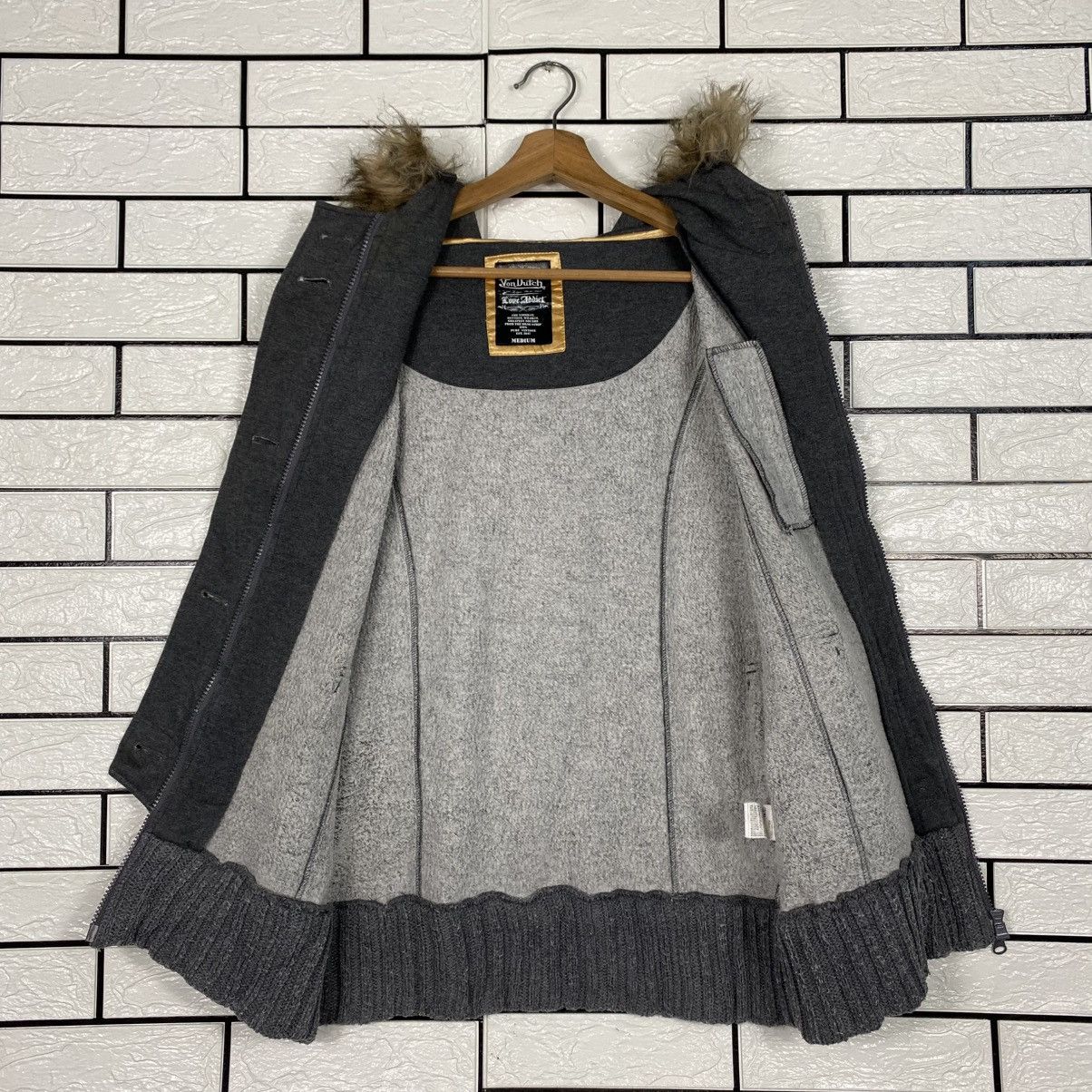 Japanese Brand 📌Biker Jacket Von Dutch Mink Fur Hoodie Blanket Size US M / EU 48-50 / 2 - 15 Thumbnail