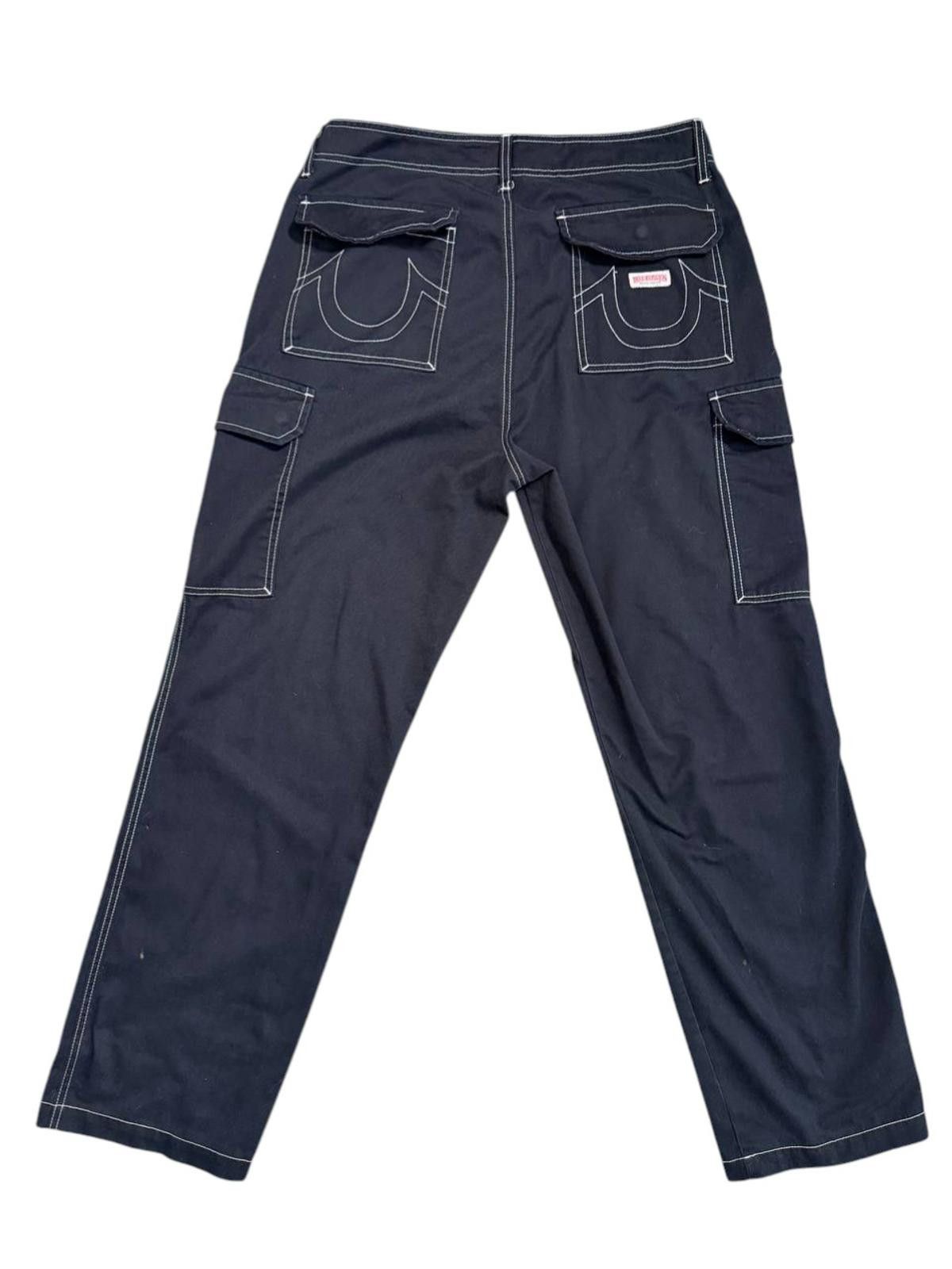 True Religion True Religion Stitch Cargo Pants – Black/White – Size 32 Size US 32 / EU 48 - 5 Thumbnail