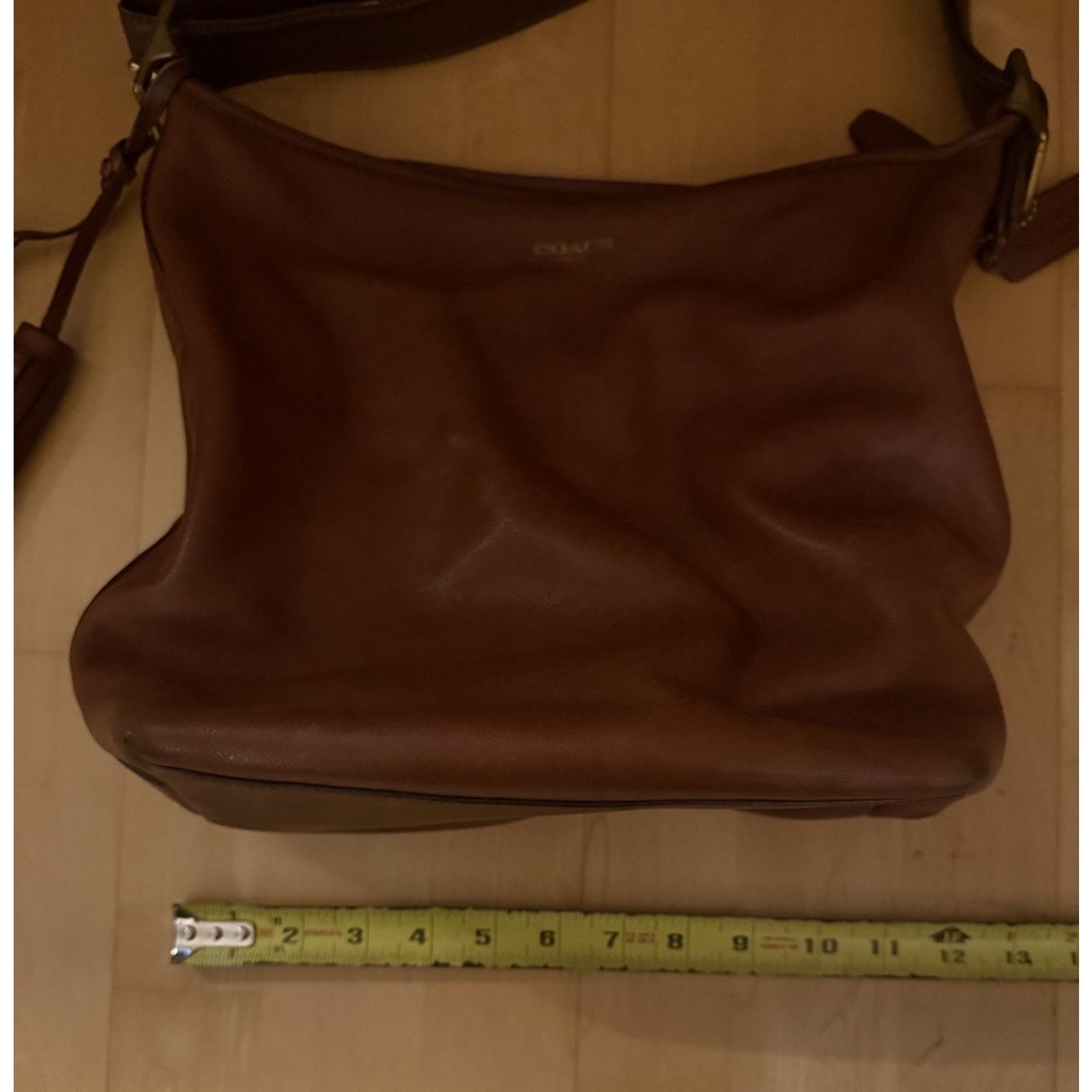 Coach VTG Coach 19893 Hobo Cognac XL Leather Shoulder Tassels Y2K Size ONE SIZE - 5 Thumbnail