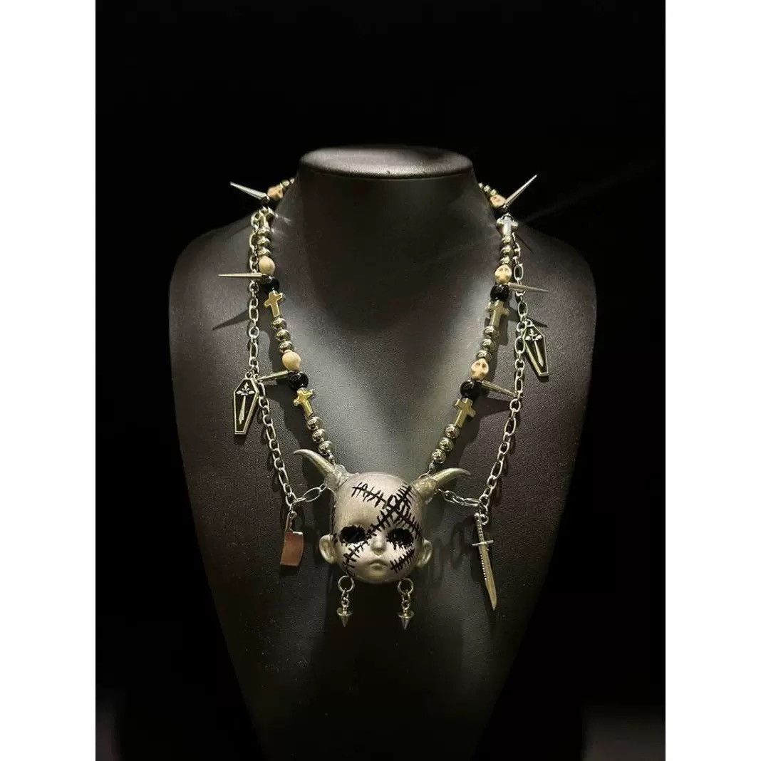 Japanese Brand × Vintage Retro punk necklace Size ONE SIZE - 2 Thumbnail