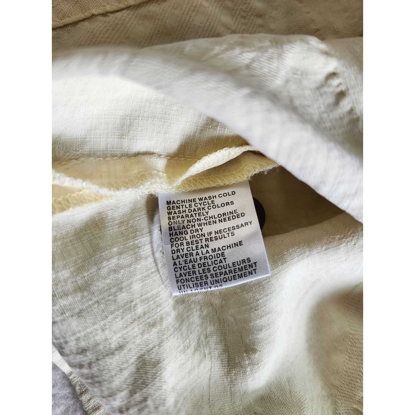 Tommy Bahama Tommy Bahama 100% Silk Textured Cream Size XXL Palm Leaf Size US XXL / EU 58 / 5 - 5 Thumbnail