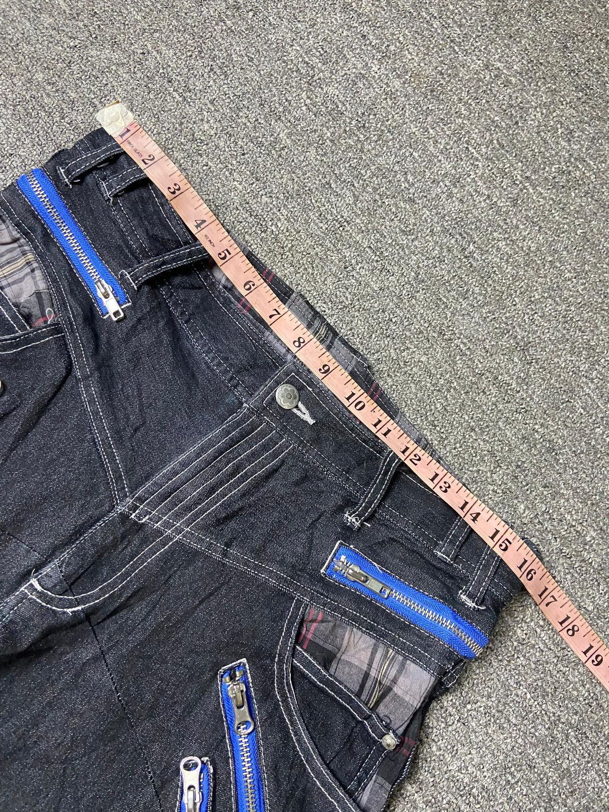 AMP AMP by Manydope Double Waist Short Jeans (151) Size US 32 / EU 48 - 6 Thumbnail