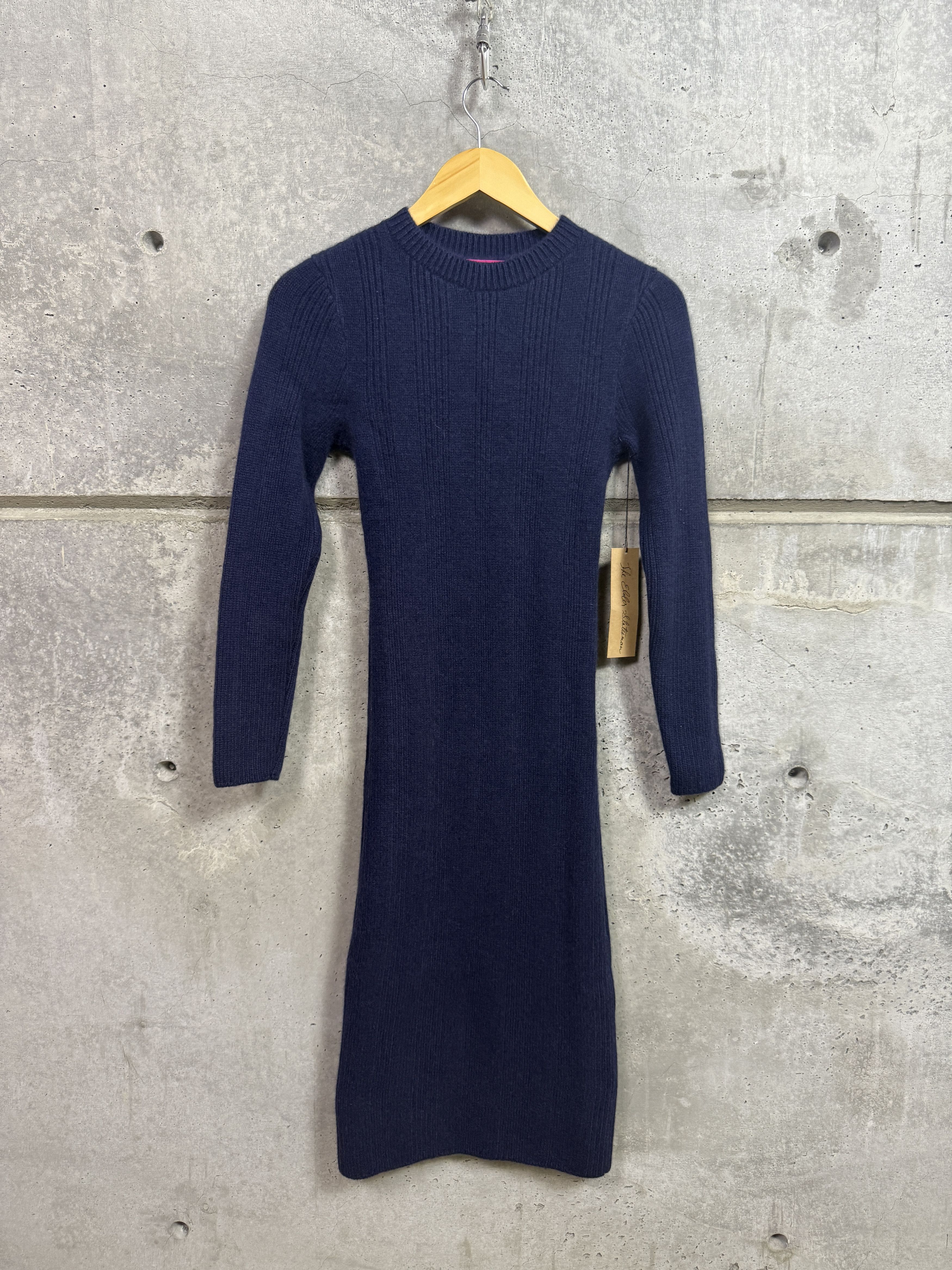 The Elder Statesman $1795 The Elder Statesman Cashmere Block Rib Dress Size XS / US 0-2 / IT 36-38 - 5 Thumbnail