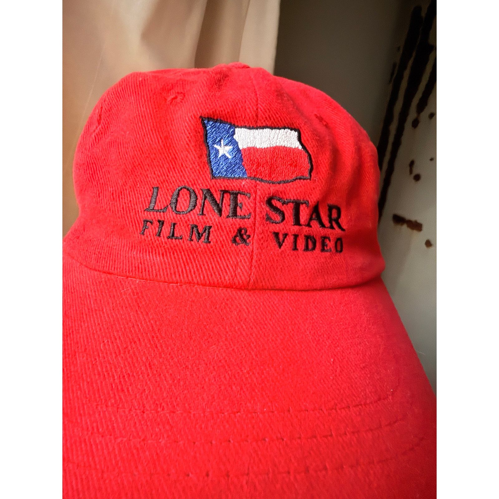 Vintage Vintage 90s Lone Star Film Hat | Red Texas Flag Embroidered Size ONE SIZE - 7 Thumbnail