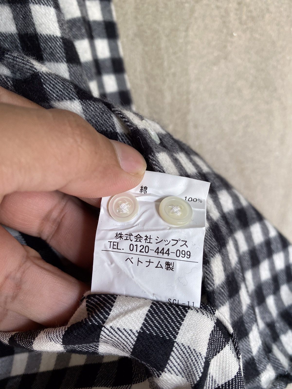 Flannel Japanese Brand Ships Checked Plaid Tartan Flannel Shirt Size US S / EU 44-46 / 1 - 5 Thumbnail