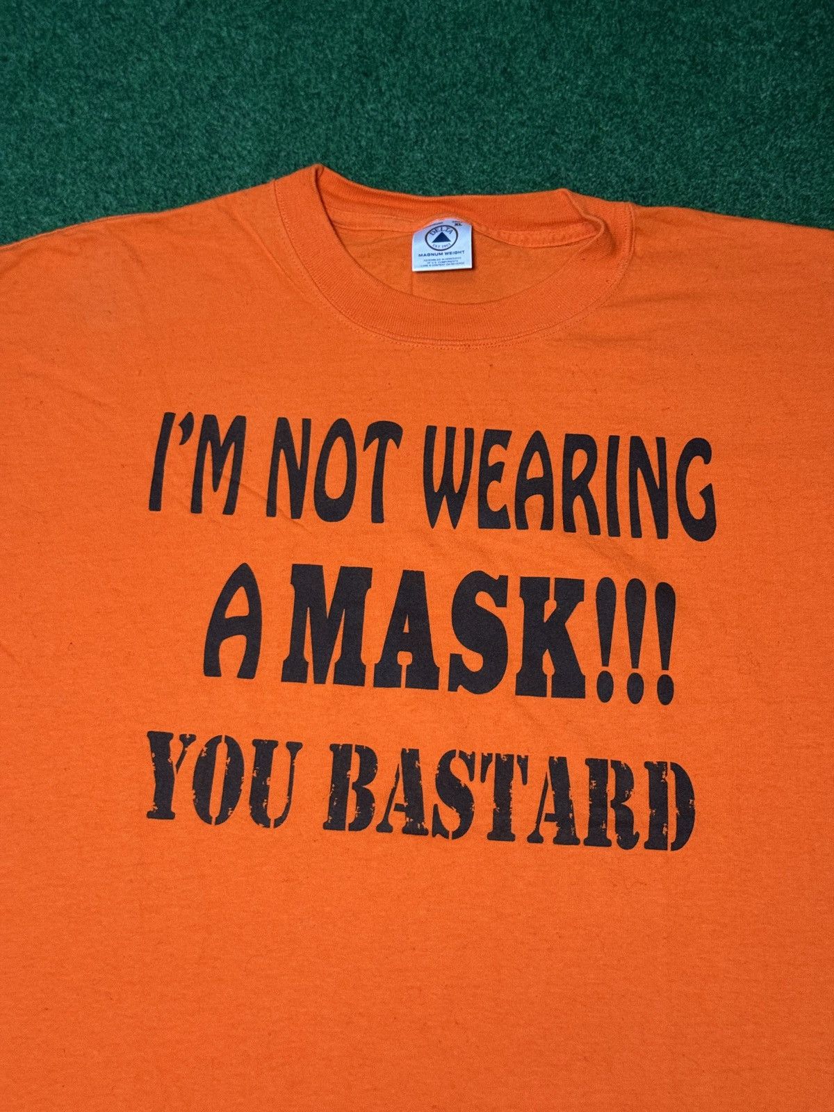 Delta Vintage 90s I’m Not Wearing A Mask Funny Halloween T Shirt Size US XL / EU 56 / 4 - 2 Thumbnail