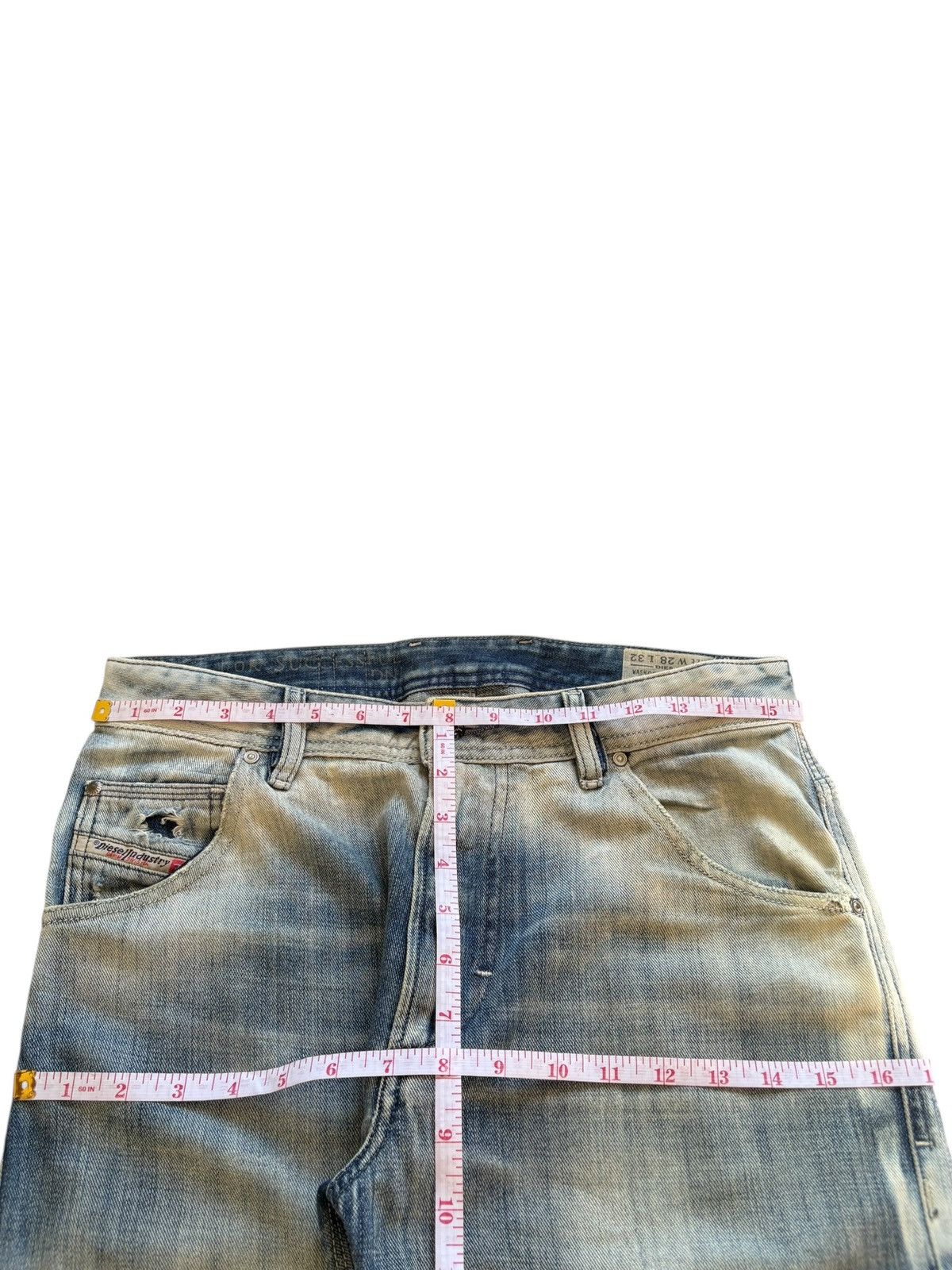 Diesel Vintage Diesel Krooley Bleached Distressed Jeans Size US 31 - 13 Thumbnail