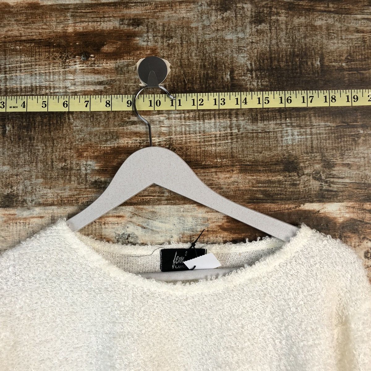 Homespun Knitwear Lem Lavenda White crop top Knitwear #A2219 Size S / US 4 / IT 40 - 4 Thumbnail