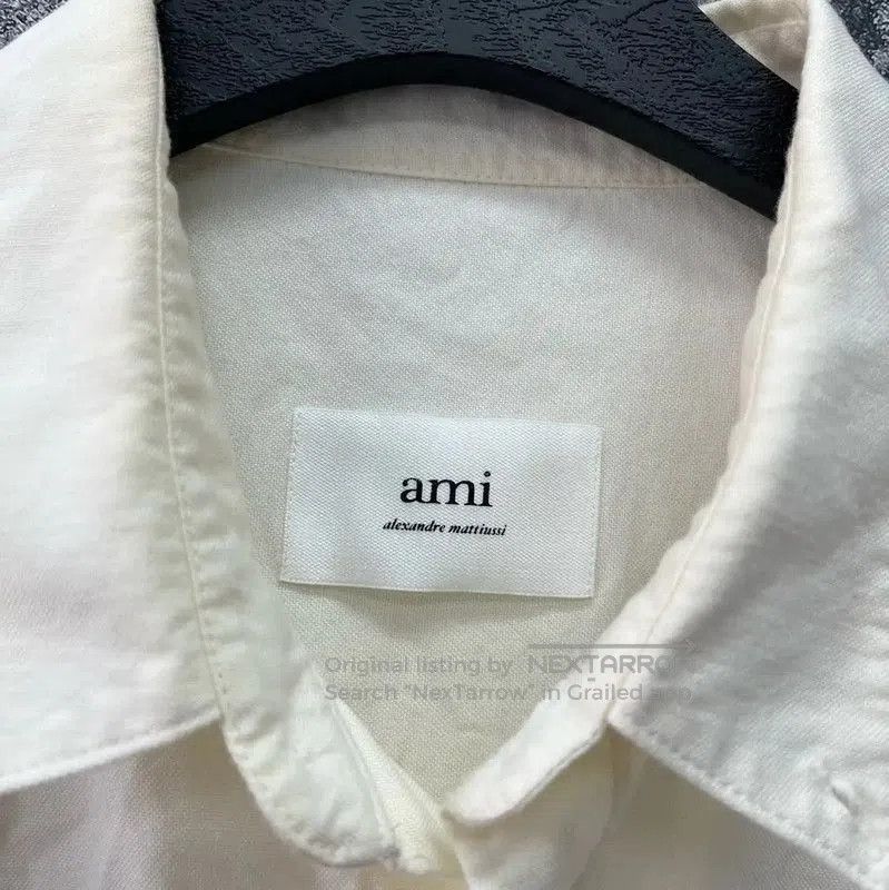 AMI AMI White Cotton Embroidered Shirt . Size US M / EU 48-50 / 2 - 4 Thumbnail