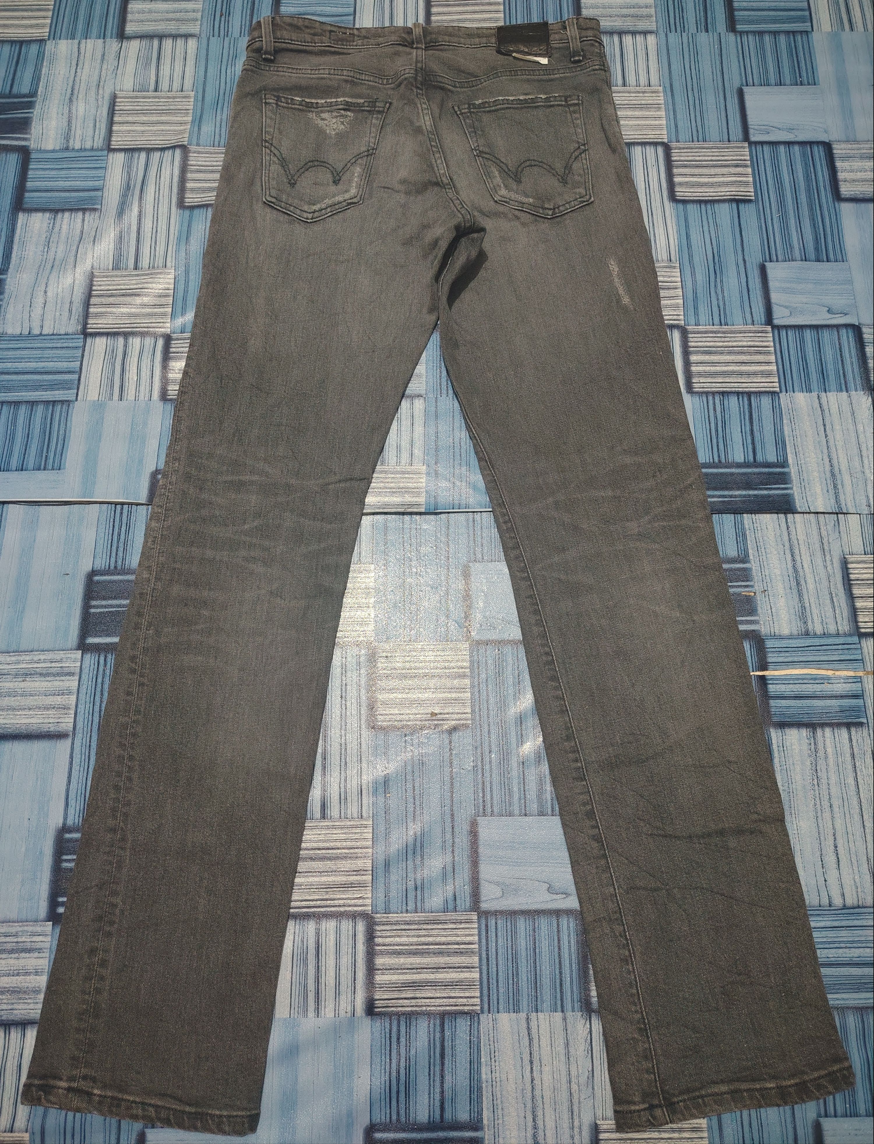 If Six Was Nine Japanese Edwin stretch Distressed Jeans Size US 31 - 17 Thumbnail