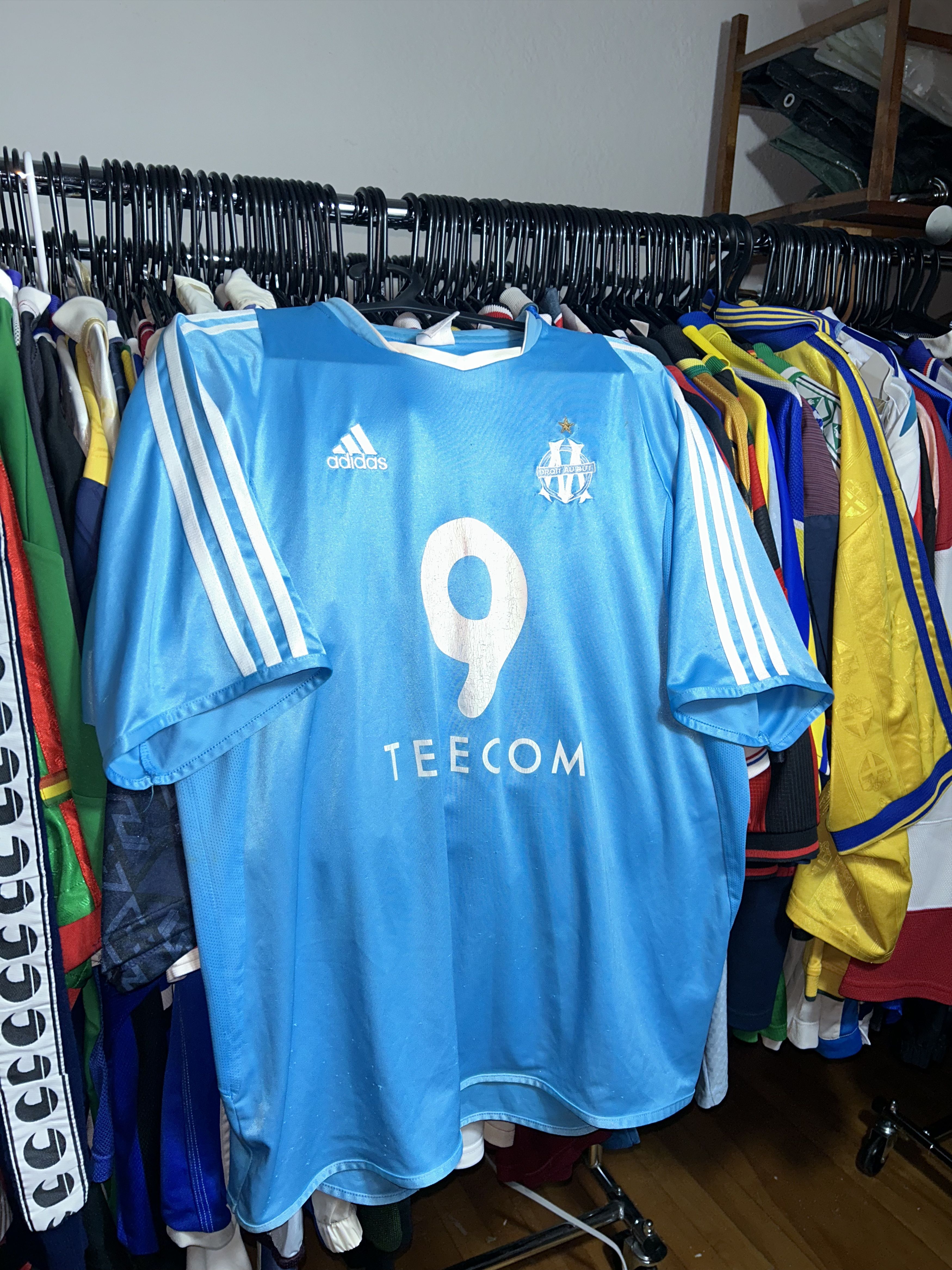Adidas Olympique de marseille 2003/04 away jersey Size US M / EU 48-50 / 2 - 1 Thumbnail