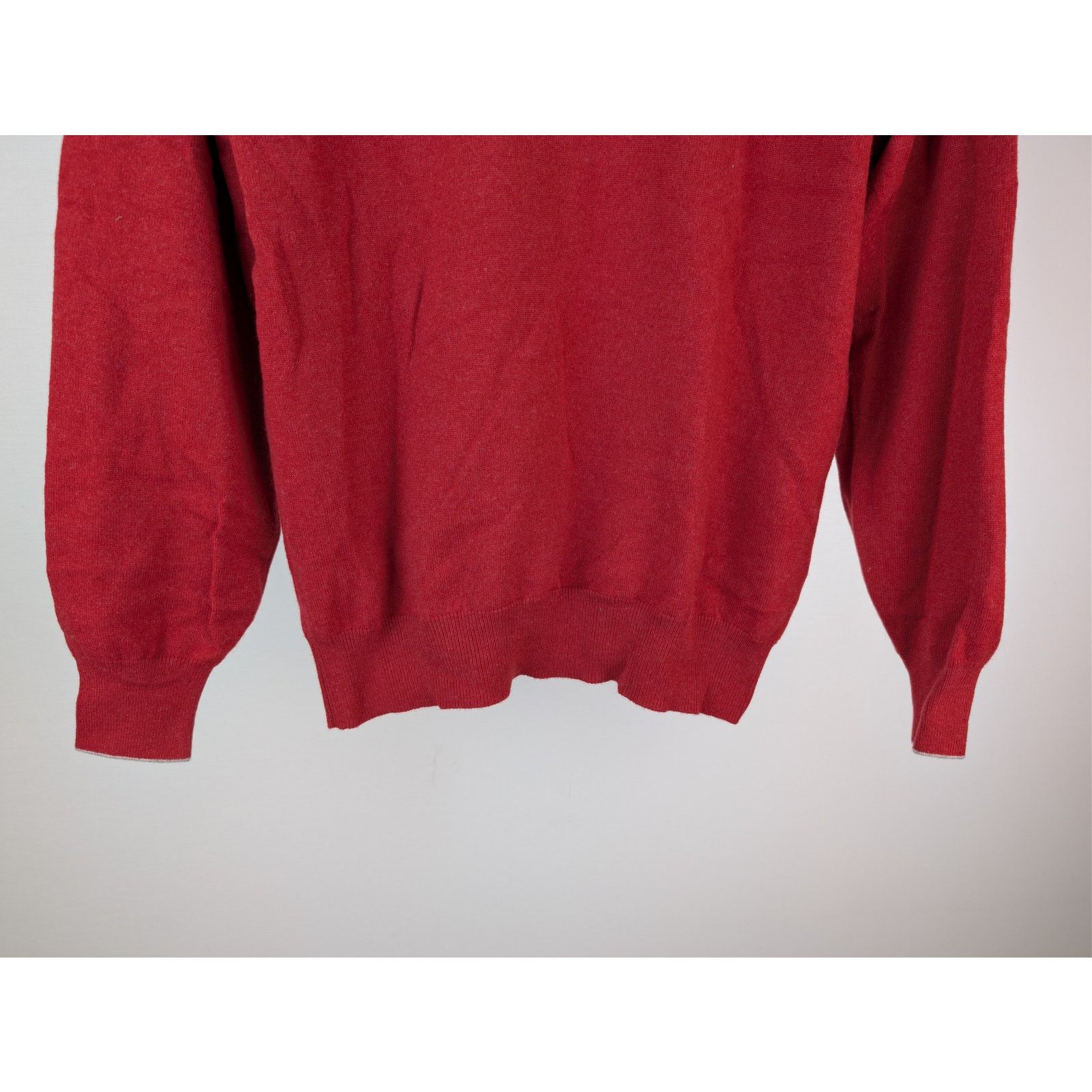 Brunello Cucinelli o1rshd1 CC20 Cashmere Crewneck Sweater in Red Size US M / EU 48-50 / 2 - 4 Thumbnail