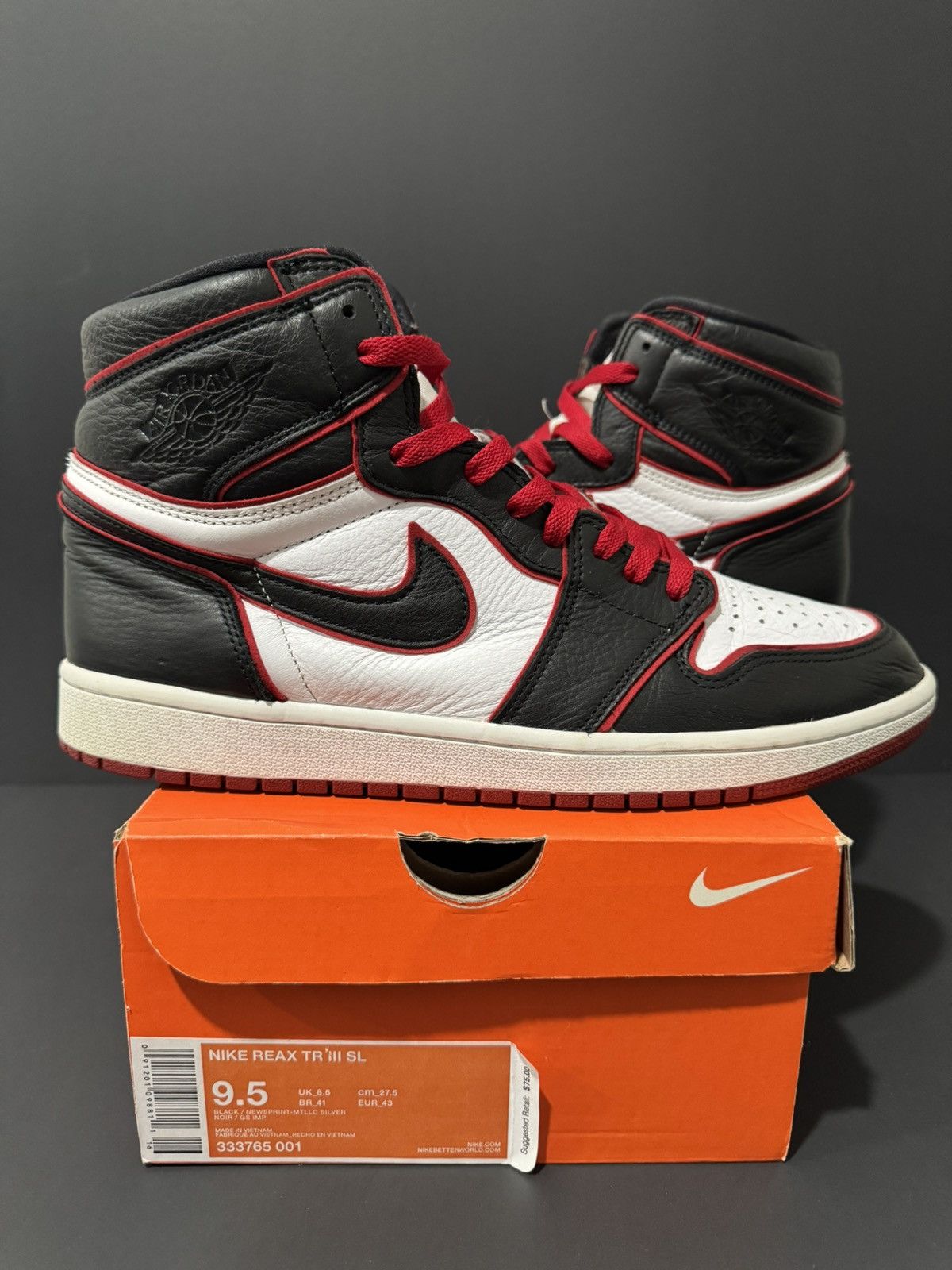 Nike Air Jordan High 'Bloodline' Size 12