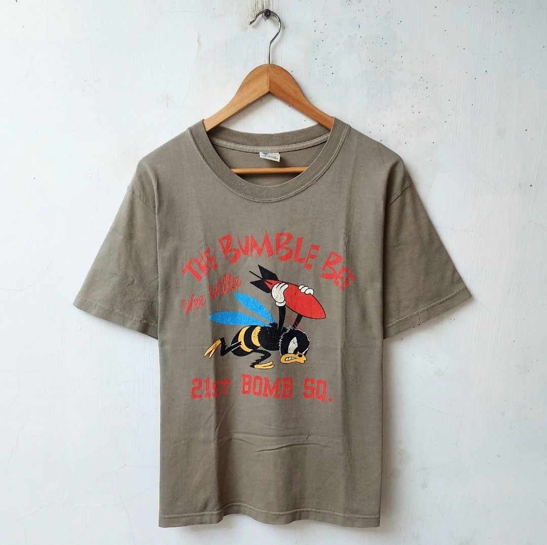 Buzz Rickson's × Japanese Brand × Vintage Vtg Buzz Ricksons The Bumble Bee Tshirt Size US M / EU 48-50 / 2 - 1 Thumbnail