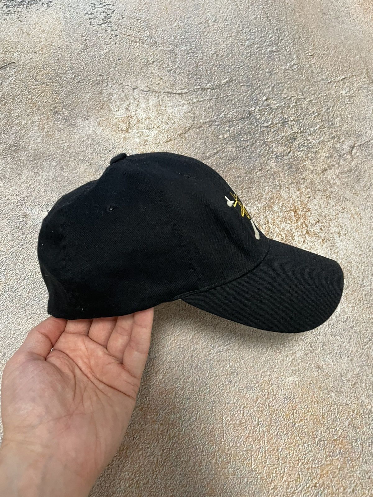 Stussy Vintage Stussy Big Center Logo Black Cap Size ONE SIZE - 5 Thumbnail
