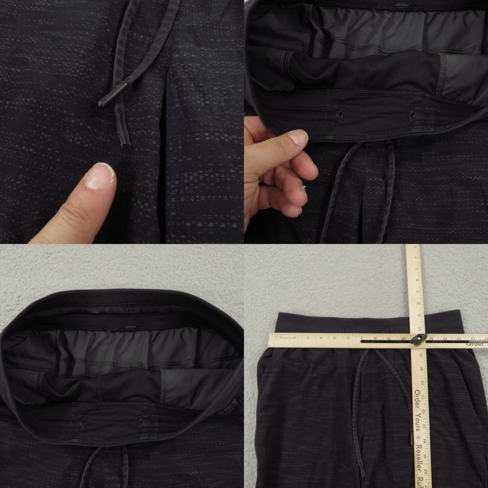 Lululemon Lululemon T.H.E. Short Mens Small 9" Linerless Deep Coal Texture Updated Running Shirt Size US 29 - 8 Thumbnail