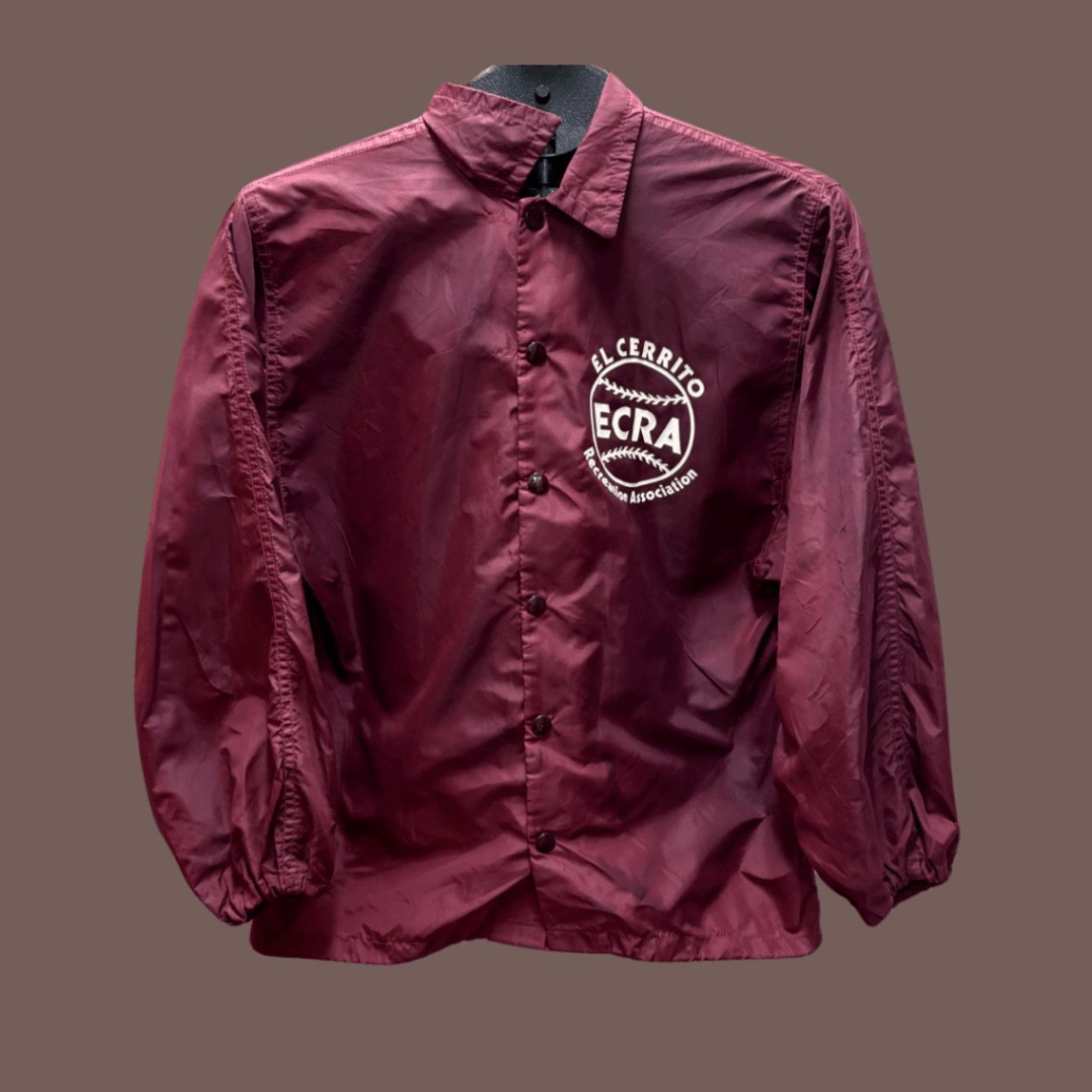 Russell Athletic × Vintage VTG Coach Jacket | Russell Maroon ECRA | 60s Athletic Style Size US S / EU 44-46 / 1 - 1 Thumbnail