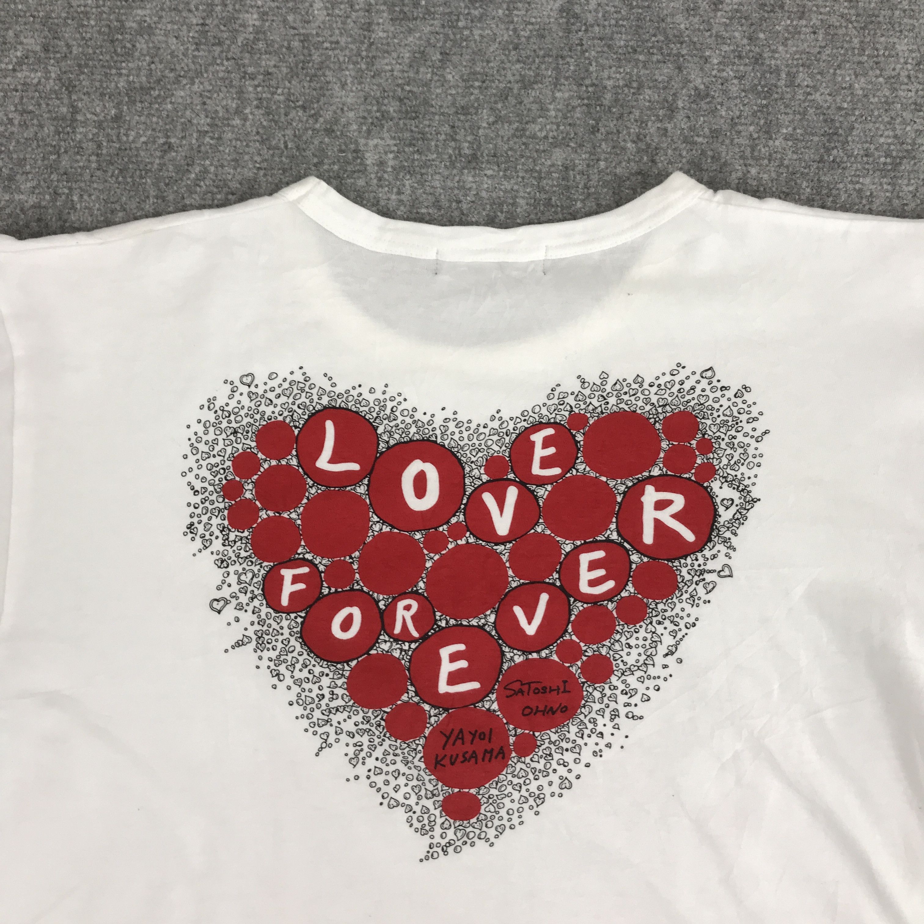 Japanese Brand × Vintage YAYOI KUSAMA X LOVE FOREVER JAPAN TSHIRTS Size US L / EU 52-54 / 3 - 4 Thumbnail