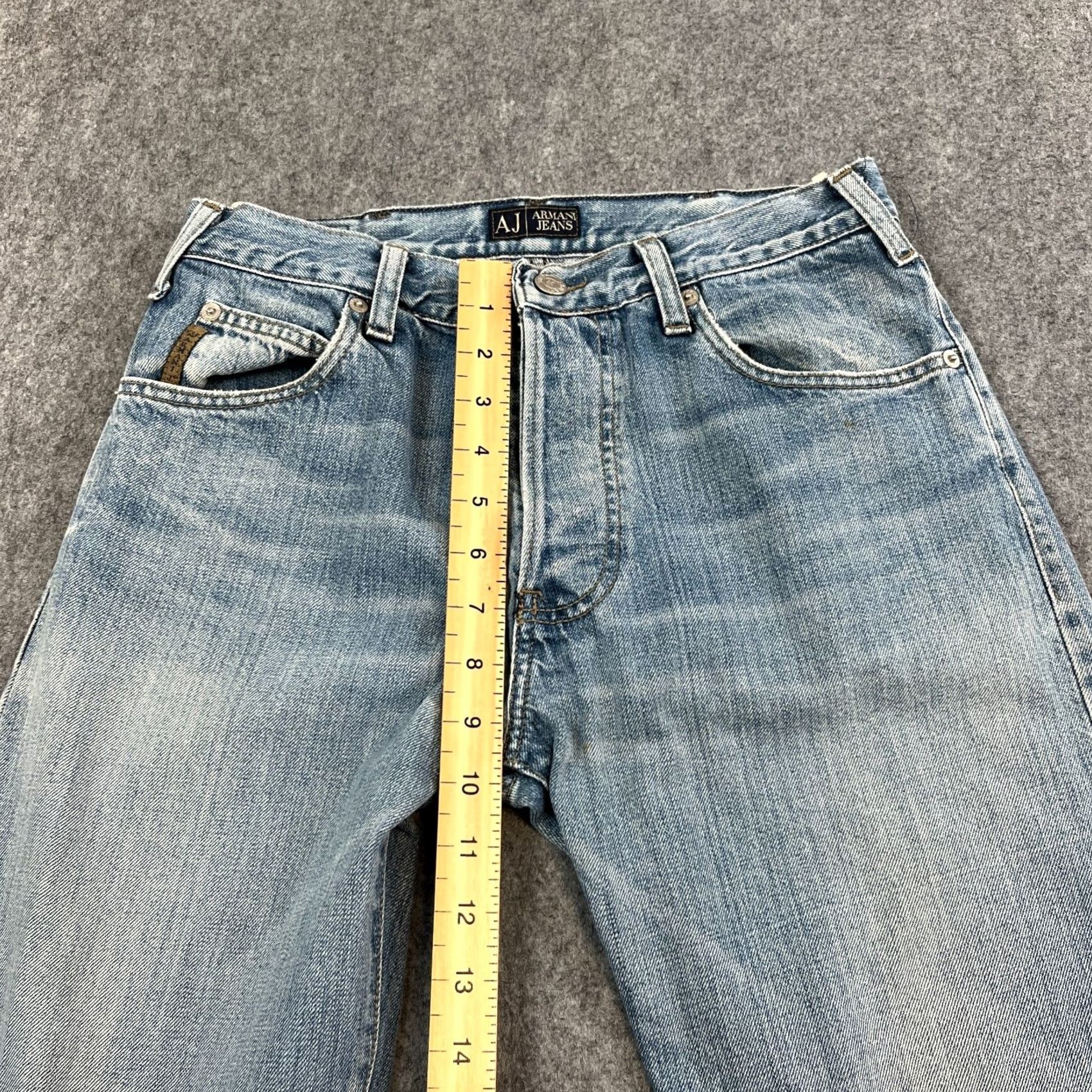 Vintage VINTAGE Armani Jeans Shirt? Size US 28 / EU 44 - 6 Thumbnail