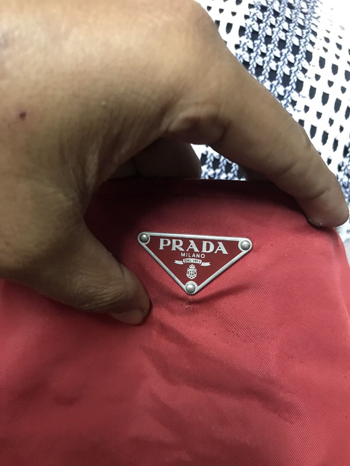 Prada × Vintage Authenrtic Prada Red Shoulder Size ONE SIZE - 3 Thumbnail