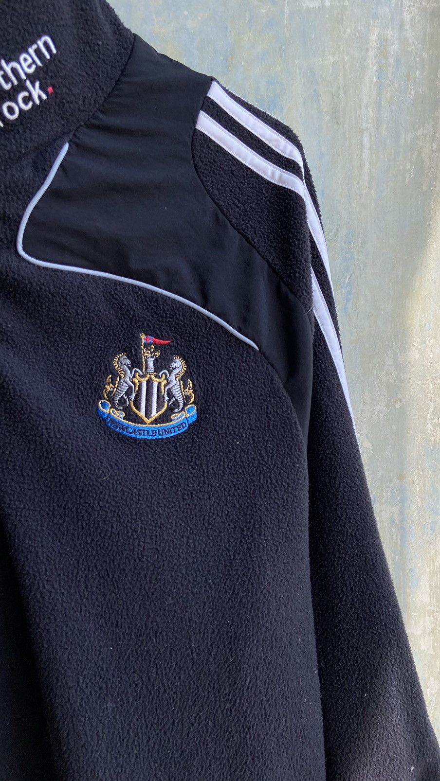 Adidas × Vintage Vintage Adidas Newcastle United Fleece Sweater Size US L / EU 52-54 / 3 - 9 Thumbnail