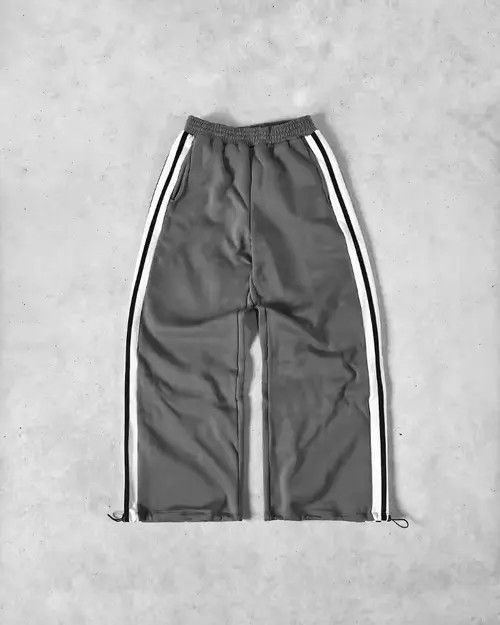 Japanese Brand Stripes Fashion High Waist Wide-leg Pants Size US 31 - 3 Thumbnail