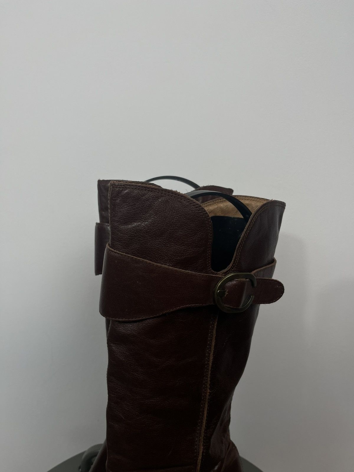 Other Women’s Brown Leather Knee High Boots Buckle Heel EU 40 Size US 9 / IT 39 - 9 Thumbnail