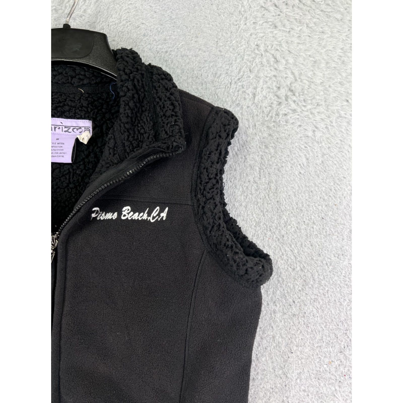 Vintage VINTAGE Karizma Vest Womens M Black Full Zip Polyester Fleece Size M / US 6-8 / IT 42-44 - 2 Thumbnail