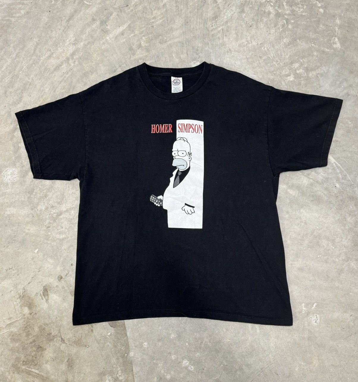 The Simpsons 2003 The Simpsons Homer Scarface parody black and white Size US XL / EU 56 / 4 - 1 Thumbnail
