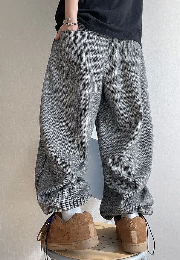 Japanese Brand × Vintage Cleanfit retro fashion baggy pants Size US 34 / EU 50 - 6 Thumbnail