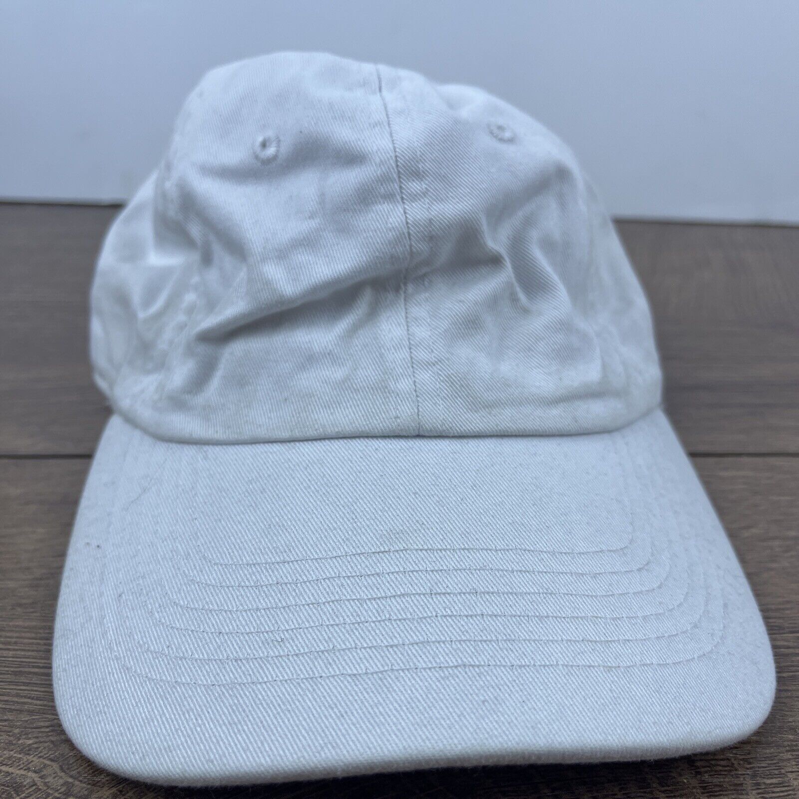 Other Plain White Baseball Hat White Hat Adjustable Adult Size Hat Size ONE SIZE - 3 Thumbnail