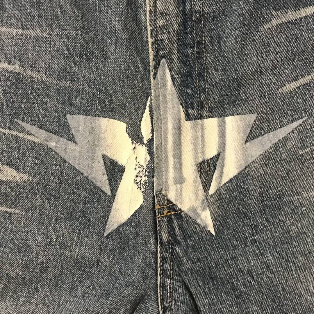 Bape BAPE TWIN STA denim pants a bathing ape star NIGO ★size XL Size US 36 / EU 52 - 2 Thumbnail