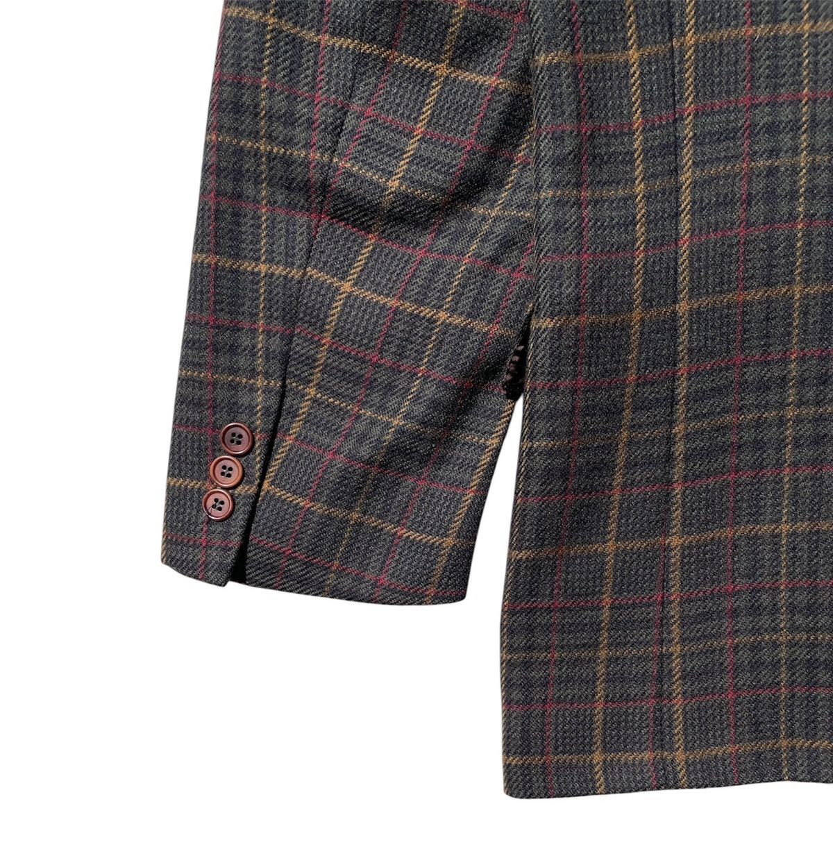 Junko Shimada 🔥Accept Binding Offer🔥Junko Koshino Wool Brown Plaid Blazer Size US L / EU 52-54 / 3 - 7 Thumbnail