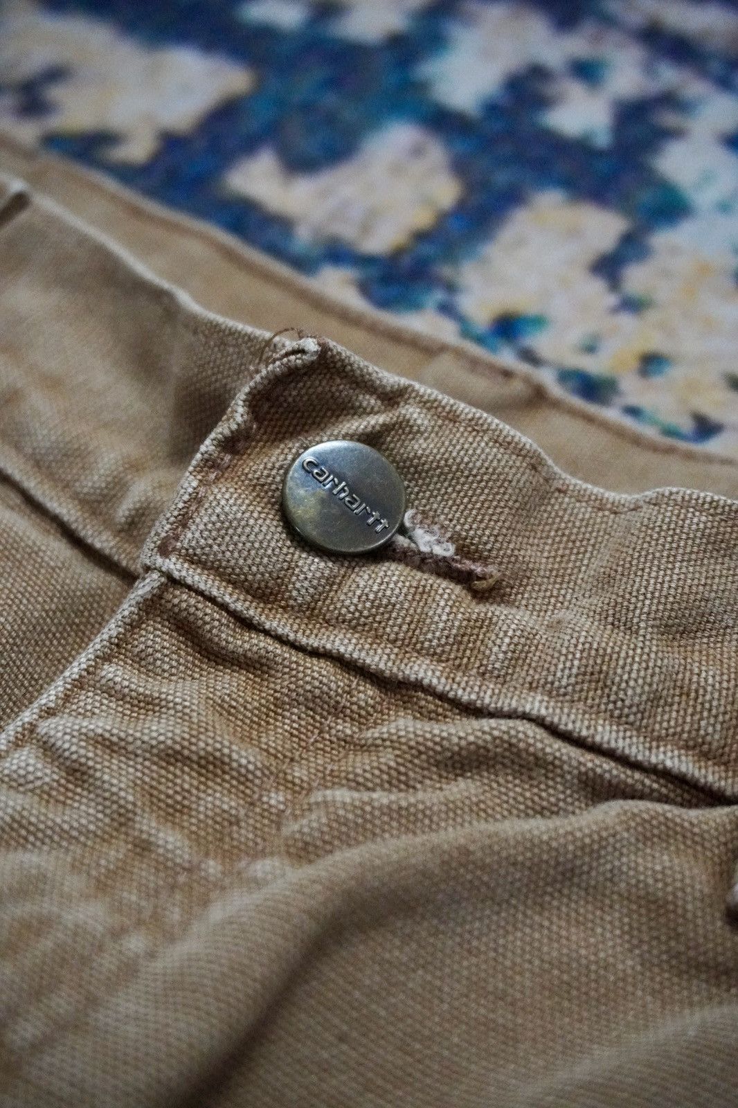 Carhartt × Vintage Vintage carhartt carpenter dungaree fit work double layer Size US 32 / EU 48 - 4 Thumbnail