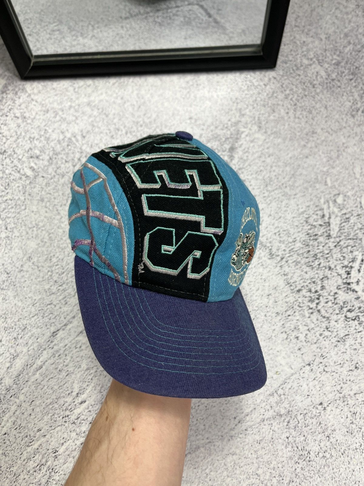 NBA × Sports Specialties × Vintage Vintage 90’s Charlotte Hornets NBA Snap Back Cap Hat Rare Size ONE SIZE - 5 Thumbnail