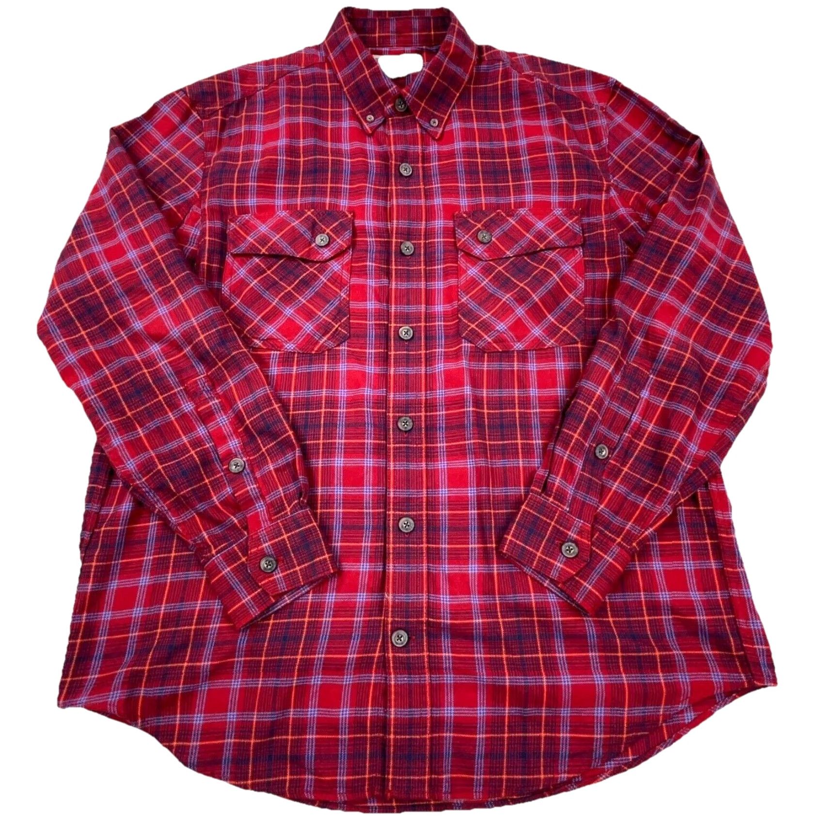 Vintage Duluth Shirt Men L Red Plaid Flannel Button-Up Relaxed Fit Workwear Casual Rescue Western Cowboy Southwestern Winter Fall Spring Size US L / EU 52-54 / 3 - 2 Thumbnail