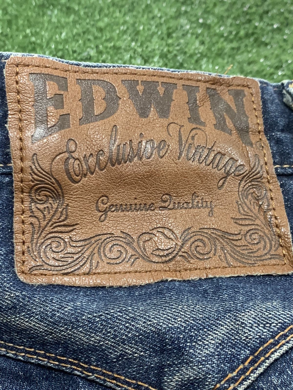 Edwin EDWIN exclusive vintage Faded Denim Leather Pocket Flap Size US 32 / EU 48 - 7 Thumbnail