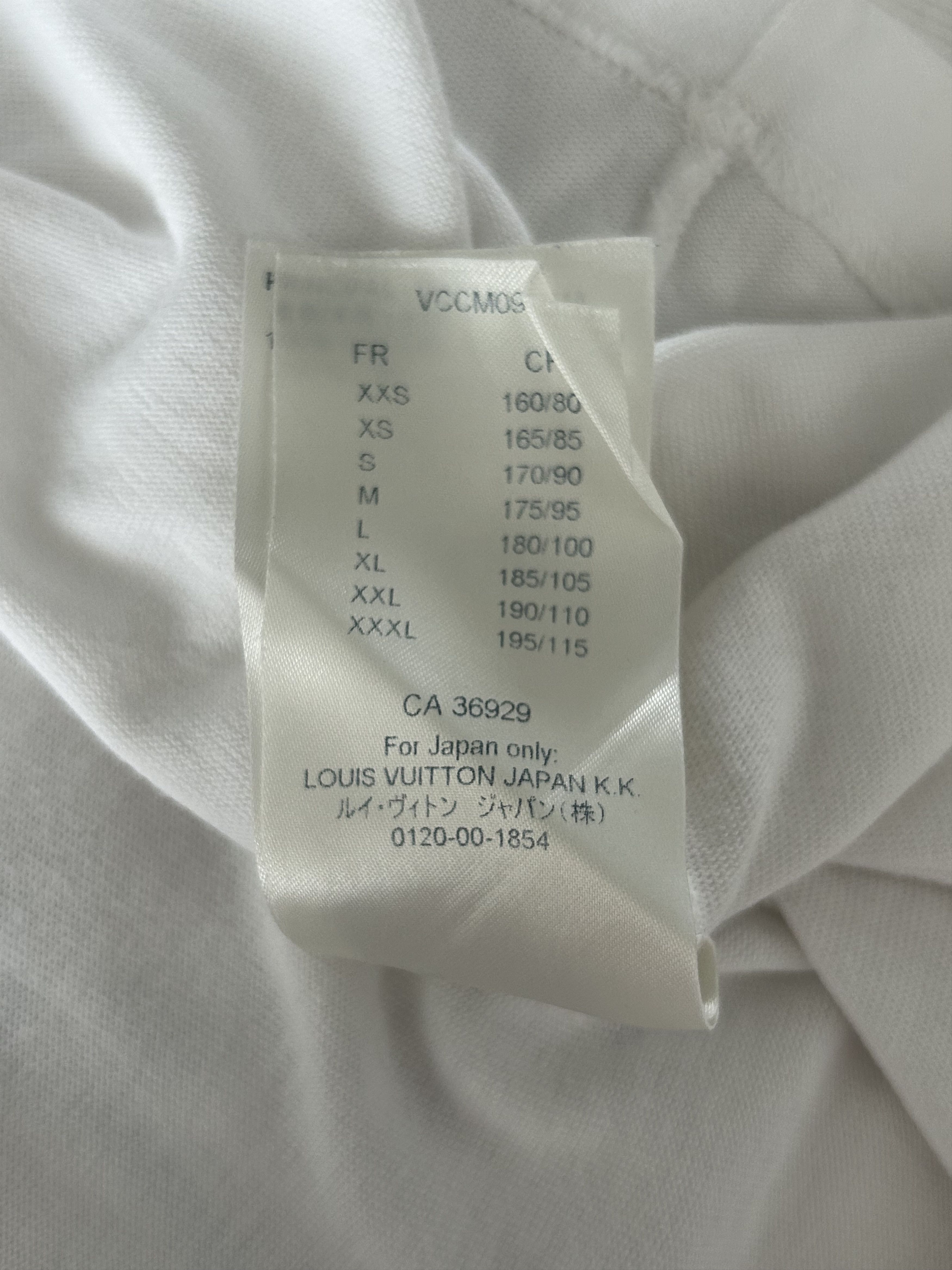 Louis Vuitton Louis Vuitton White & Black Pendant Logo T-Shirt Size US L / EU 52-54 / 3 - 6 Thumbnail