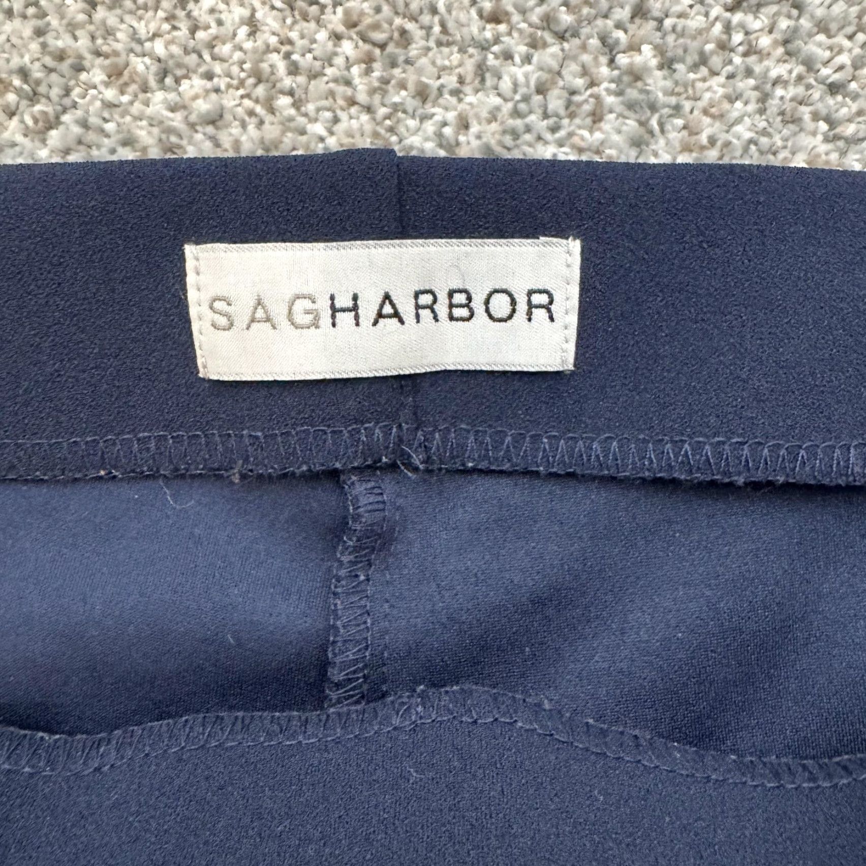 Vintage VINTAGE Sag Harbor Pants Womens 6 Navy Blue Gold Button High Rise Stretch Sailor Vtg Y2K Size 28" / US 6 / IT 42 - 7 Thumbnail